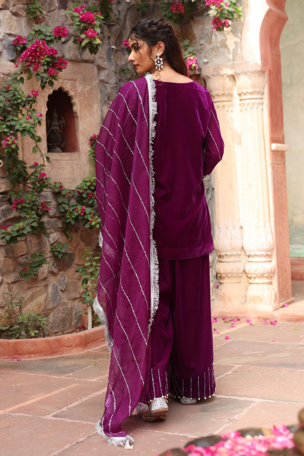 Purple Kurta Set