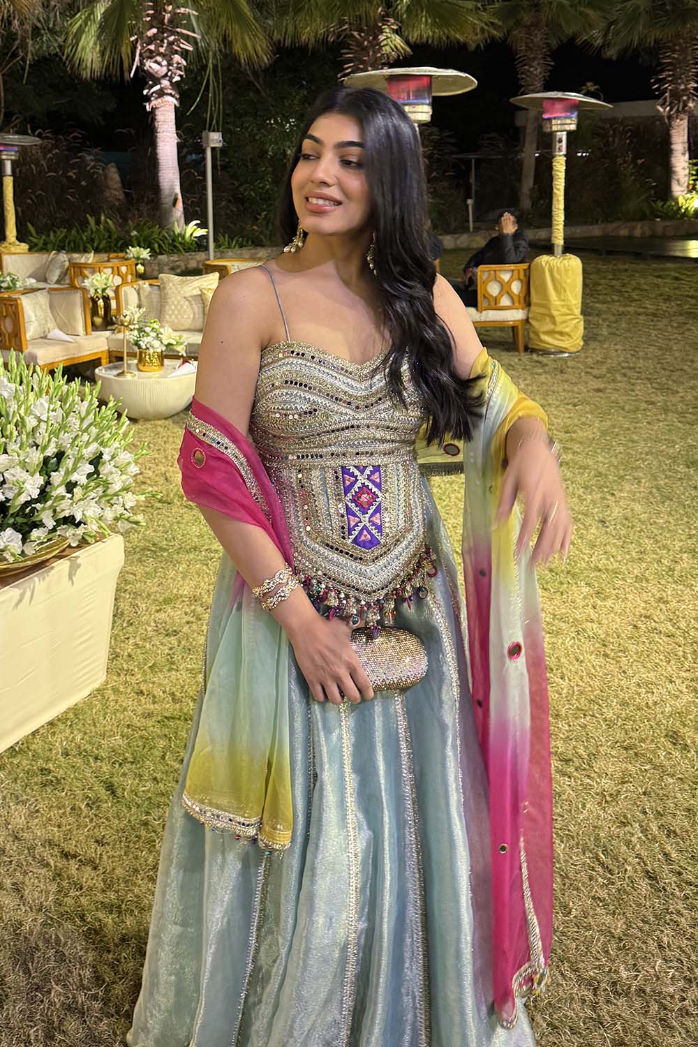 Shimoli Kapasi in Sea Green Rang Rasaiya