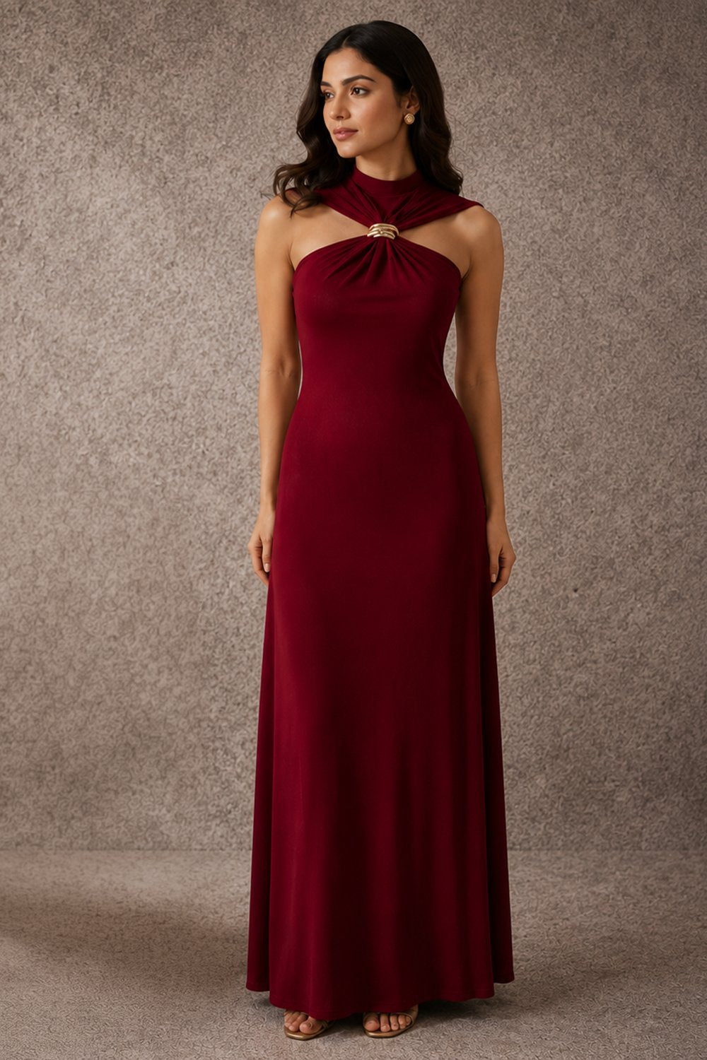Burgundy Maxi Dress