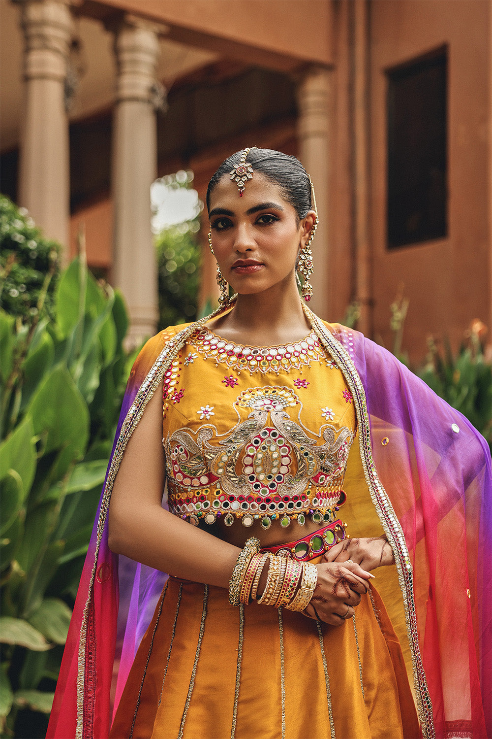 Mustard Heer Lehenga Set