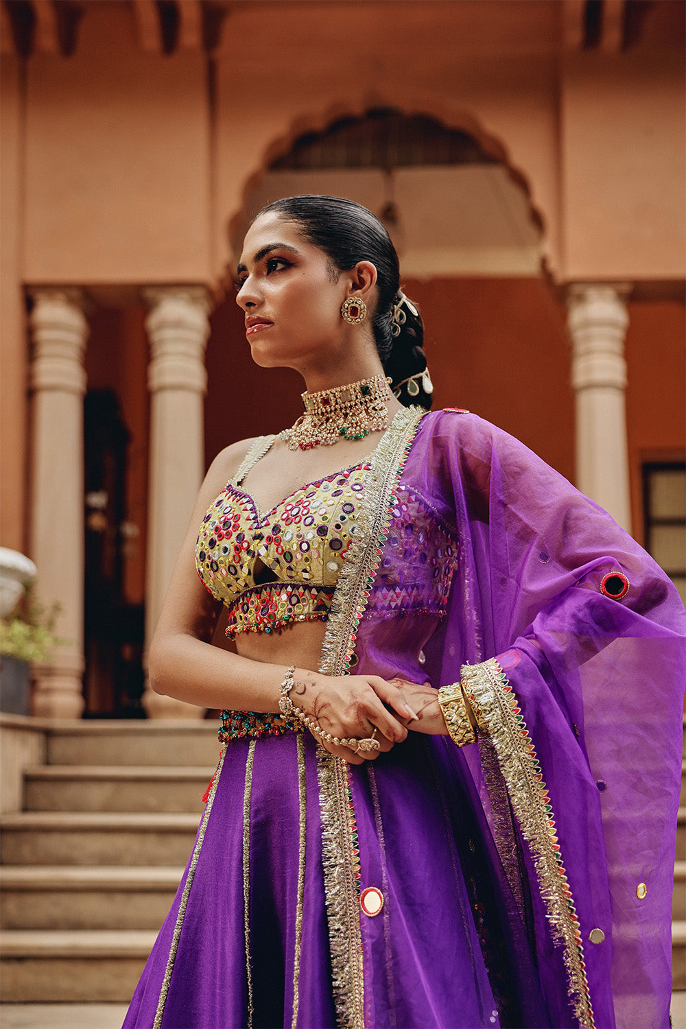 Purple Jash-E-Lehenga Set