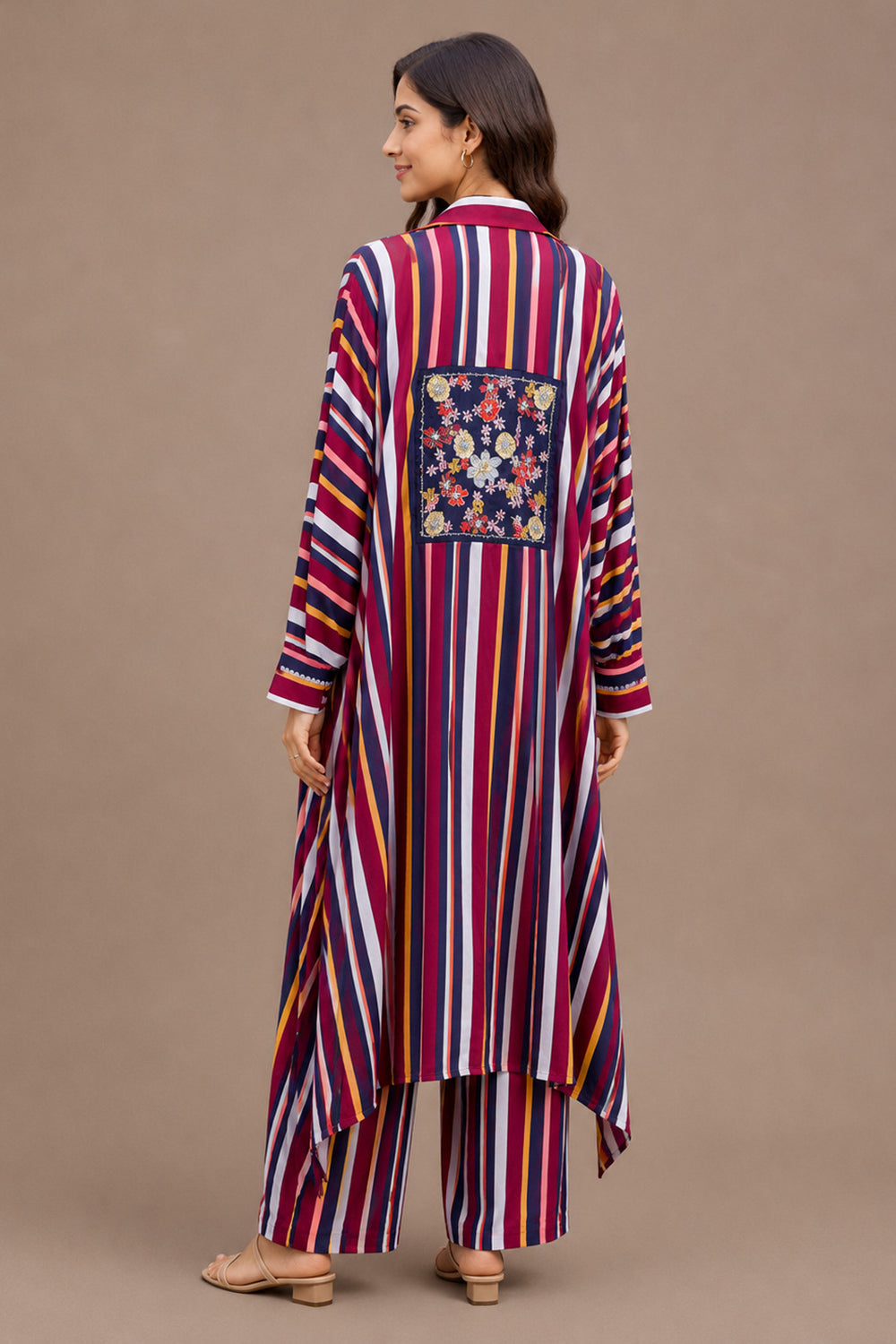 Women's Multicolor Striped Co-Ord Set
