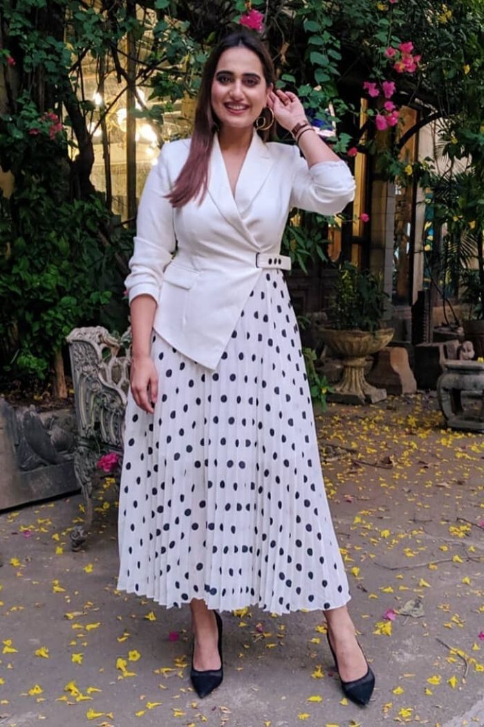 Asymmetric Jacket Dress as seen on Kusha Kapila - ajieshoberoi