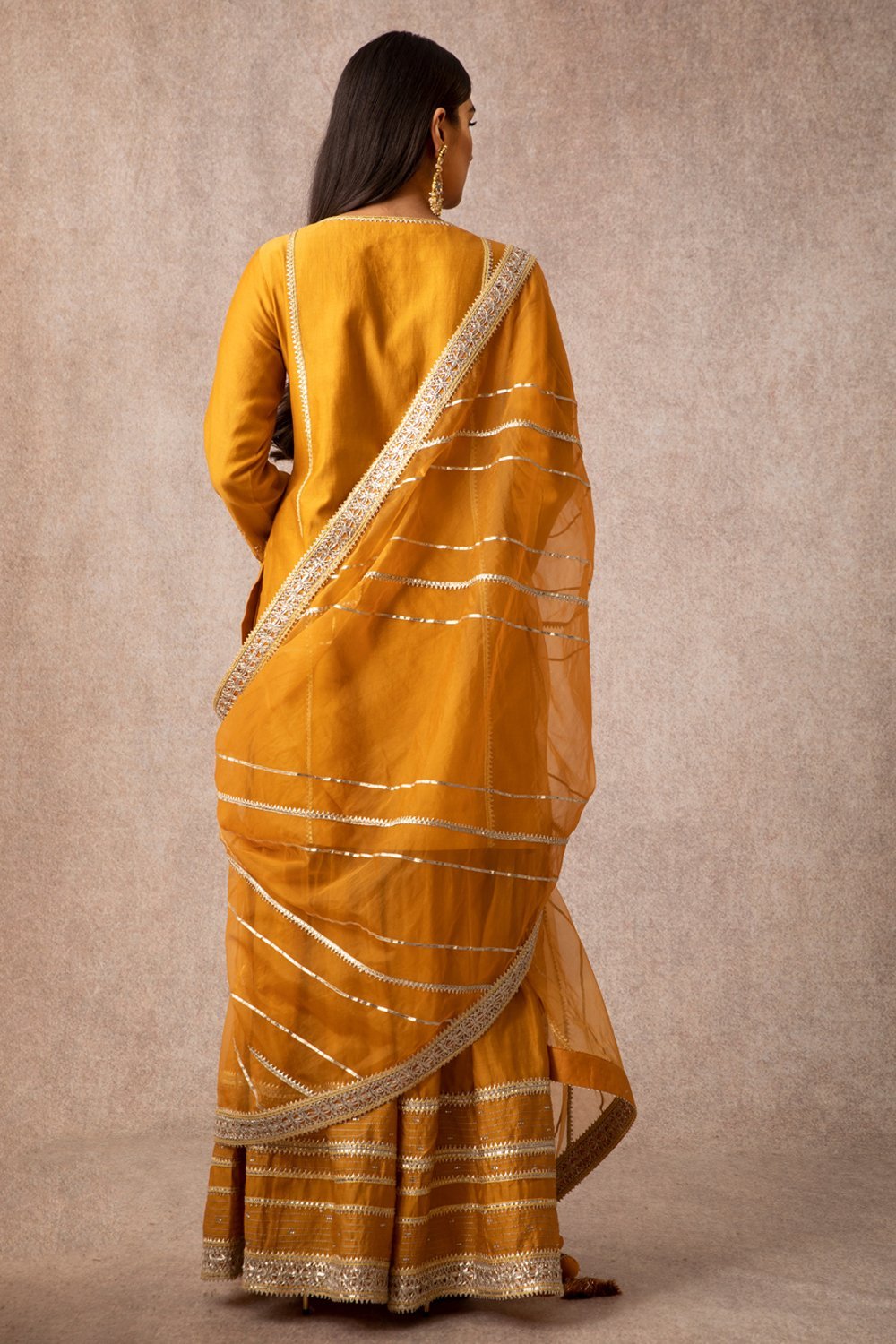Mustard Straight Kurta Set - ajieshoberoi
