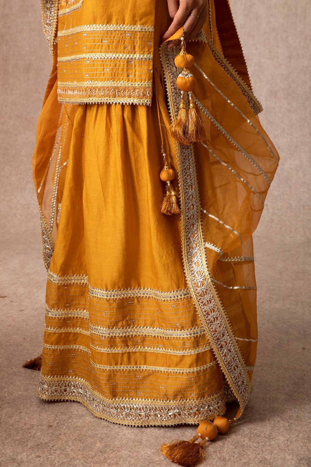 Mustard Straight Kurta Set - ajieshoberoi