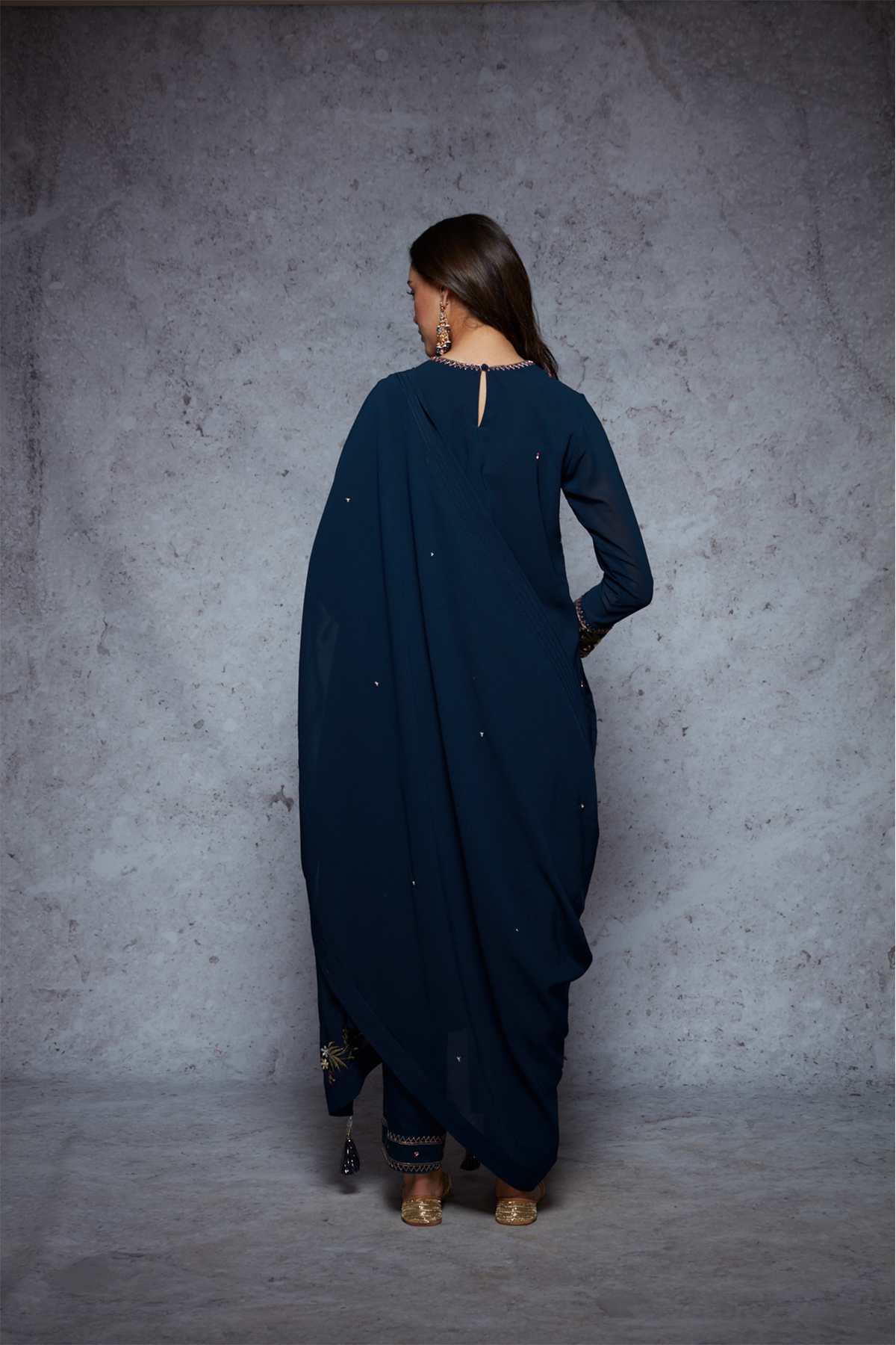 Neetu - Navy Blue - ajieshoberoi