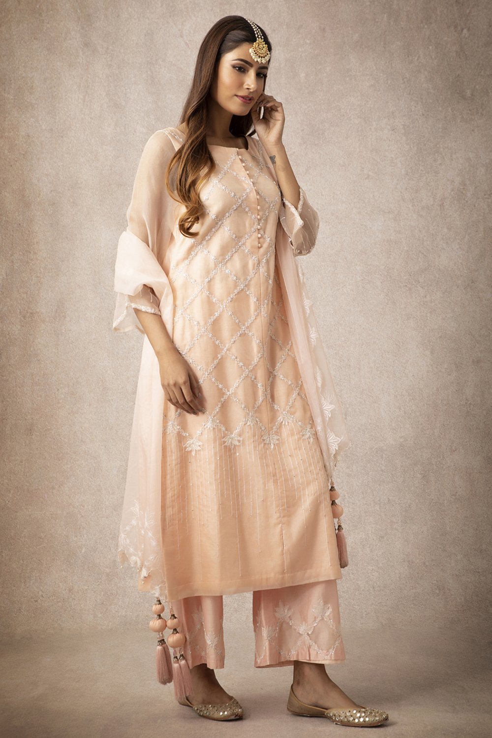 Sheer Kurta Set - ajieshoberoi