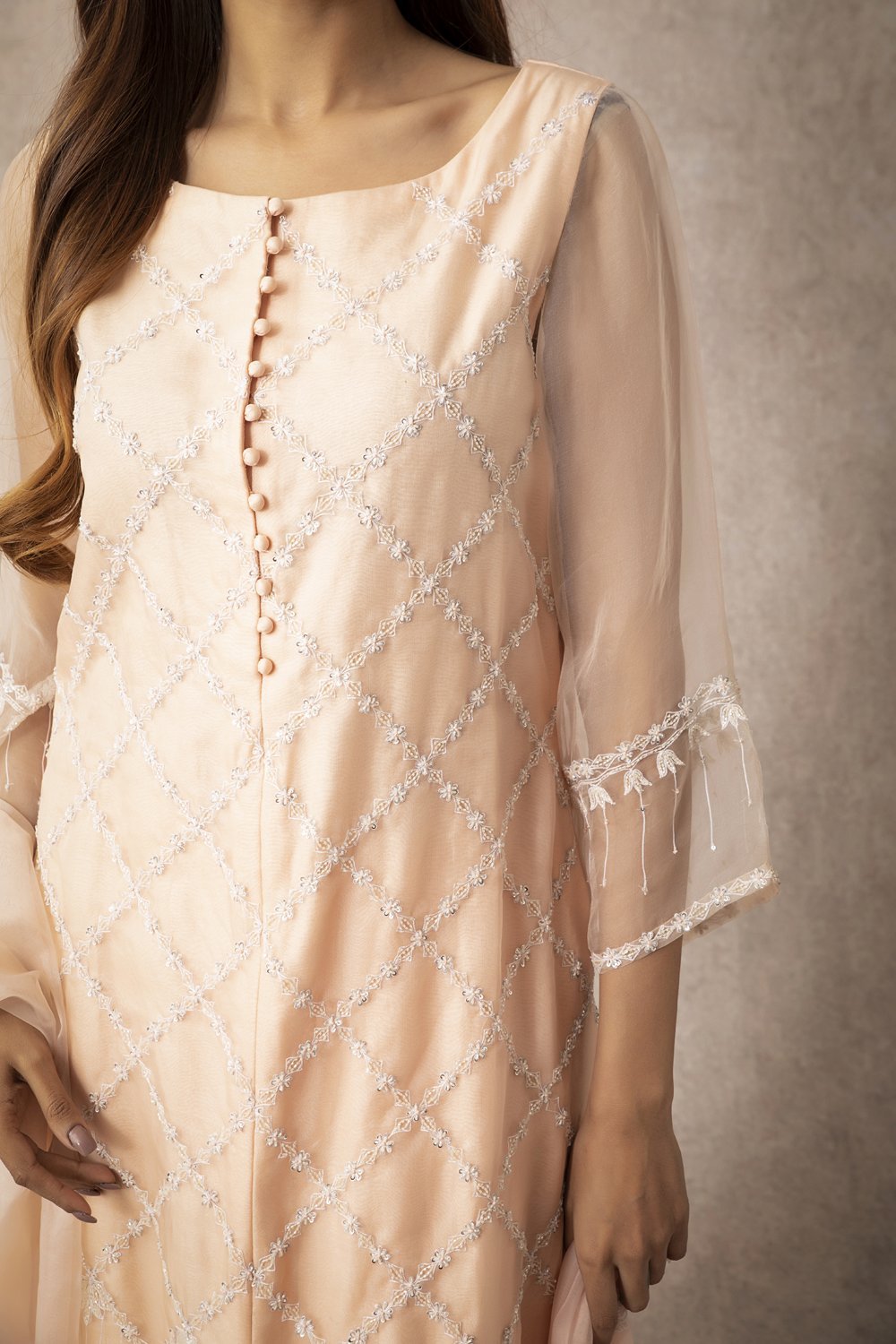 Sheer Kurta Set - ajieshoberoi