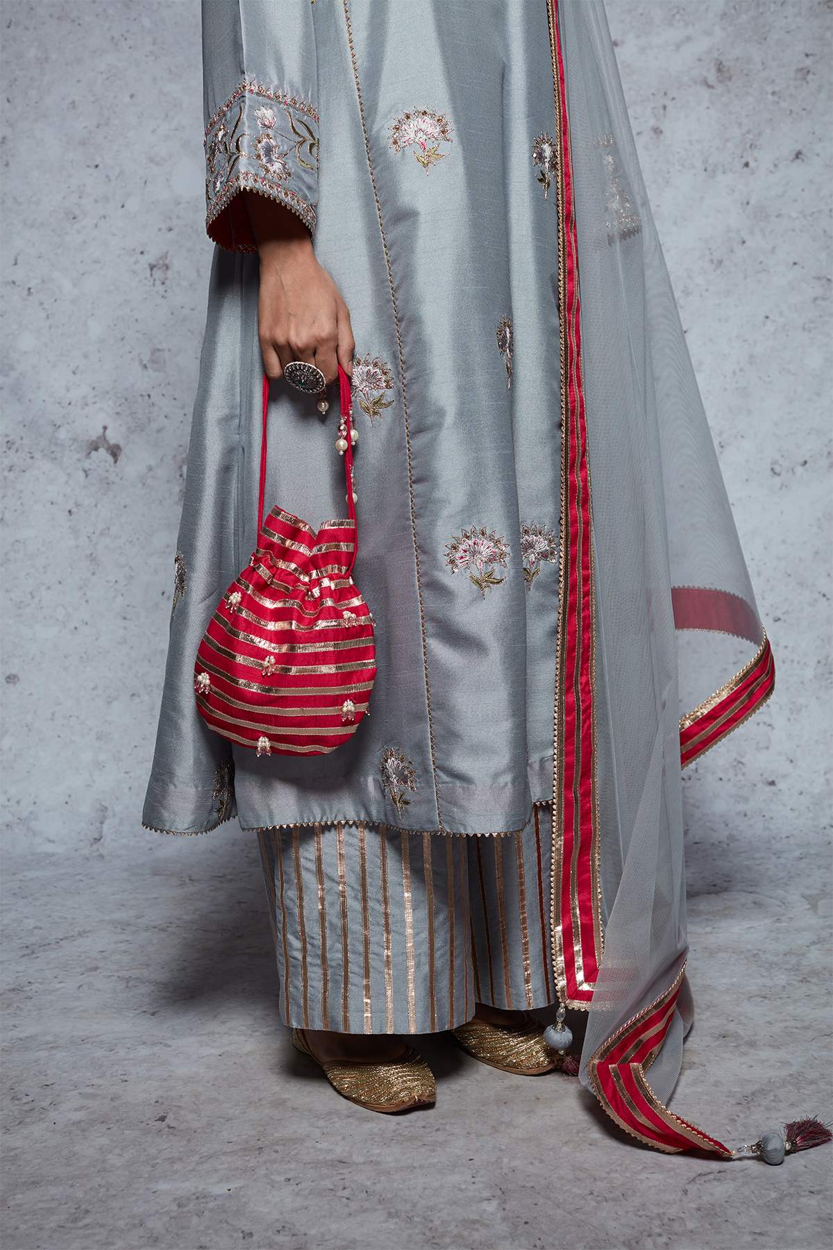 Tabassum - Grey - ajieshoberoi