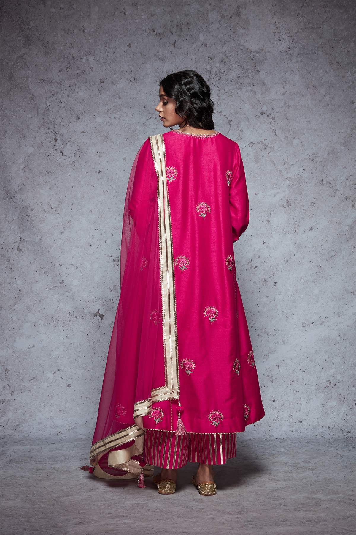 Tabassum - Rani Pink - ajieshoberoi