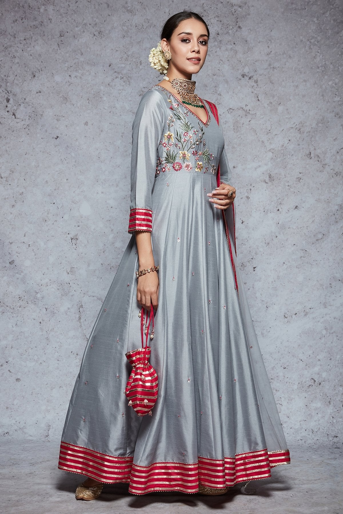 Tanuja - Grey - ajieshoberoi