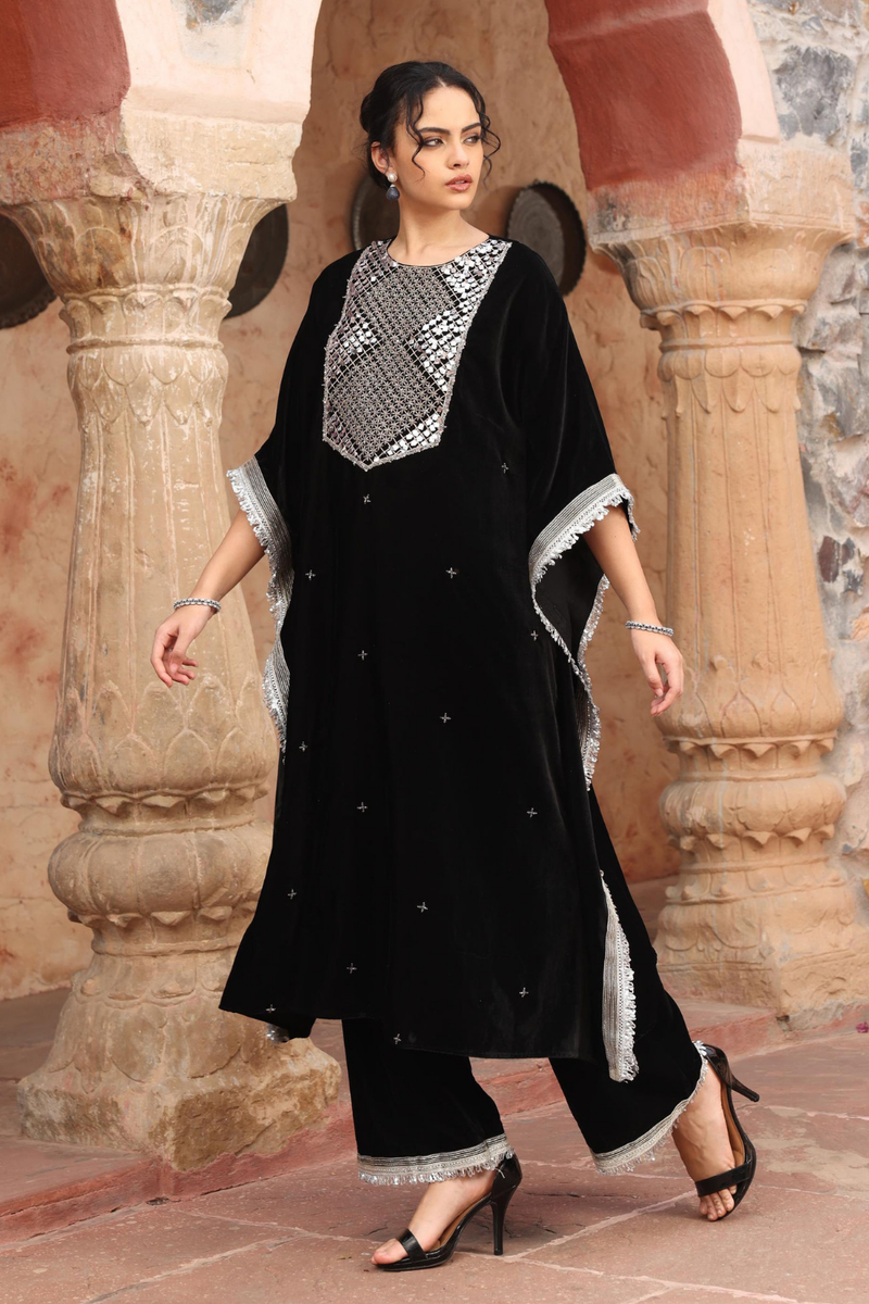 Black Kaftan Set