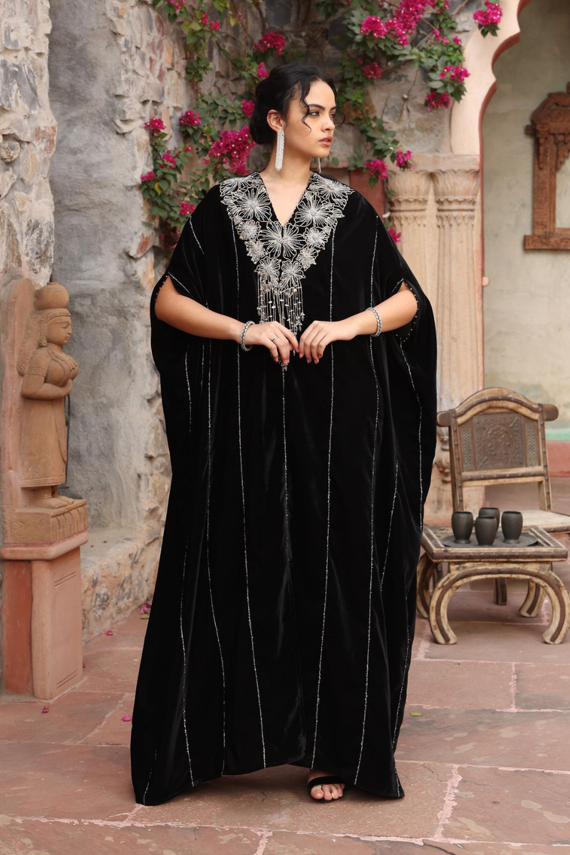 Black Kaftan Set