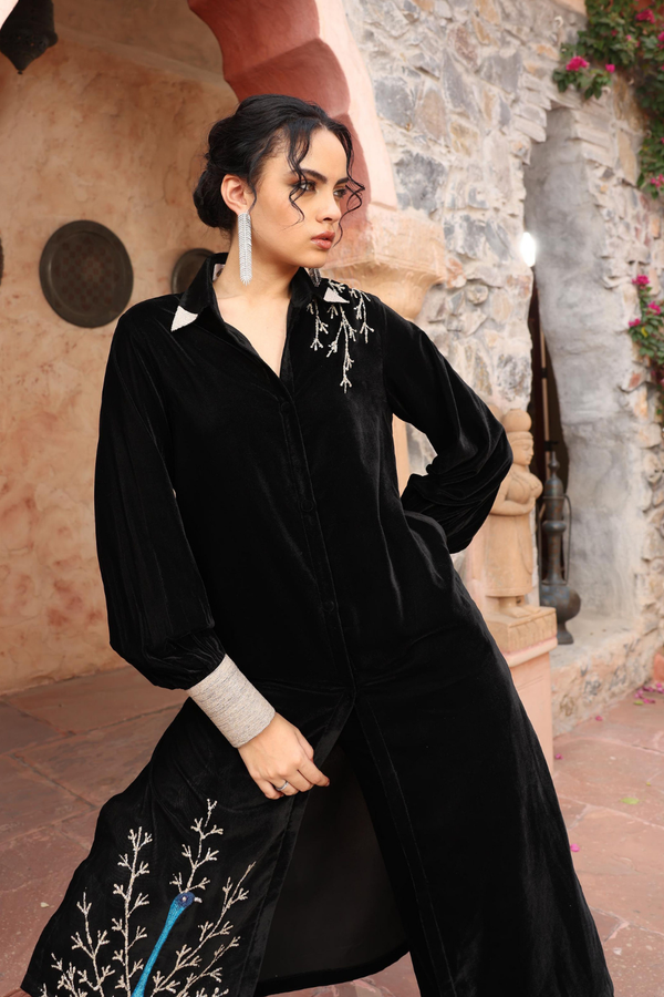 Black Kurta Set