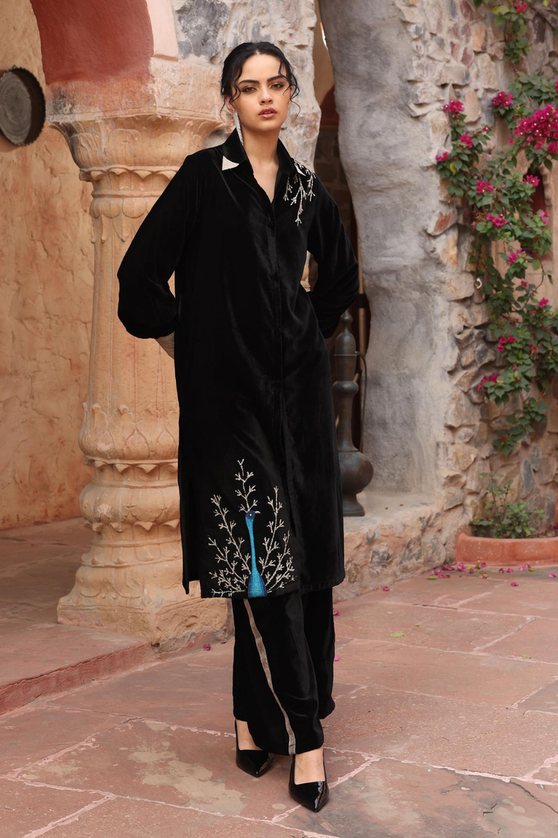 Black Kurta Set