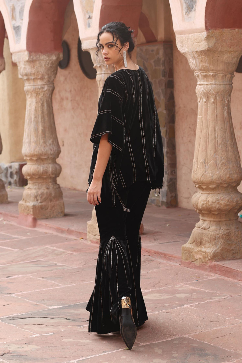 Black Kaftan Set