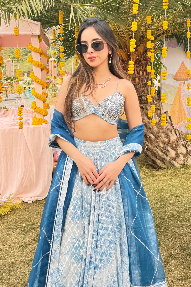 Saiesha Gogia in Ishani Lehenga Set