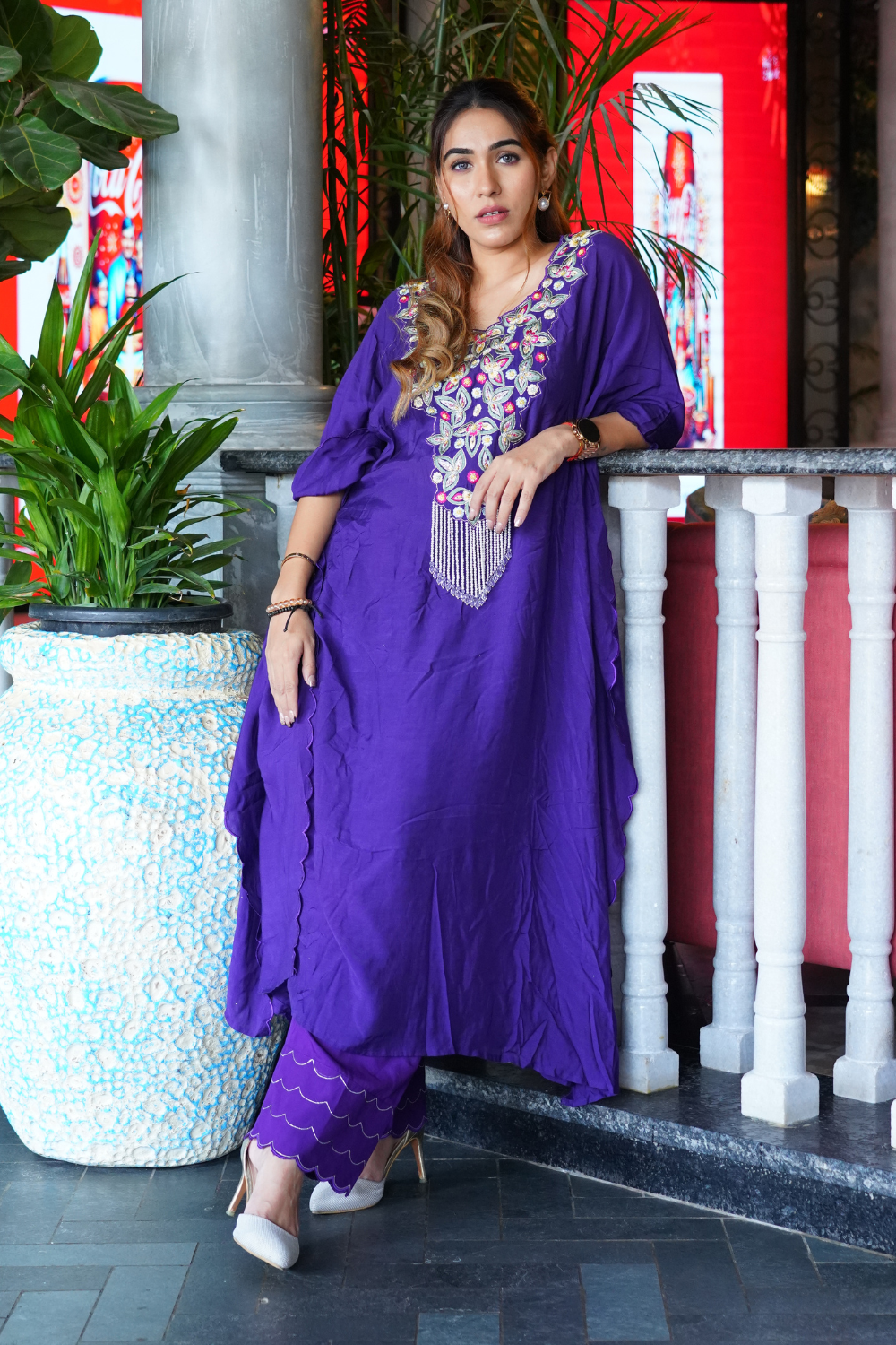 Neeti Wadhwa in Ambar - Purple