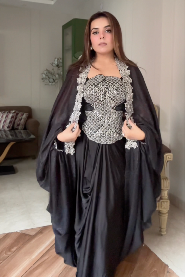 Danika Goyal in Blossom Cape Set