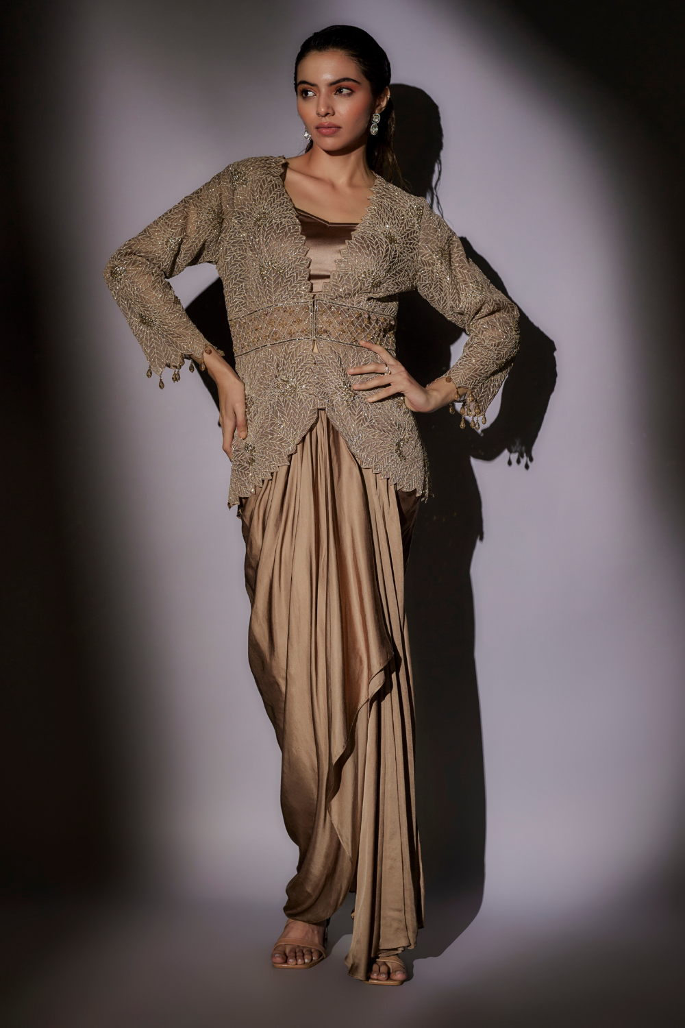 Megha Sehra in Nia Cape Set