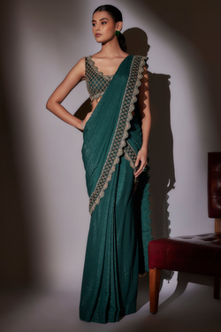 Rose Pre-Draped Saree