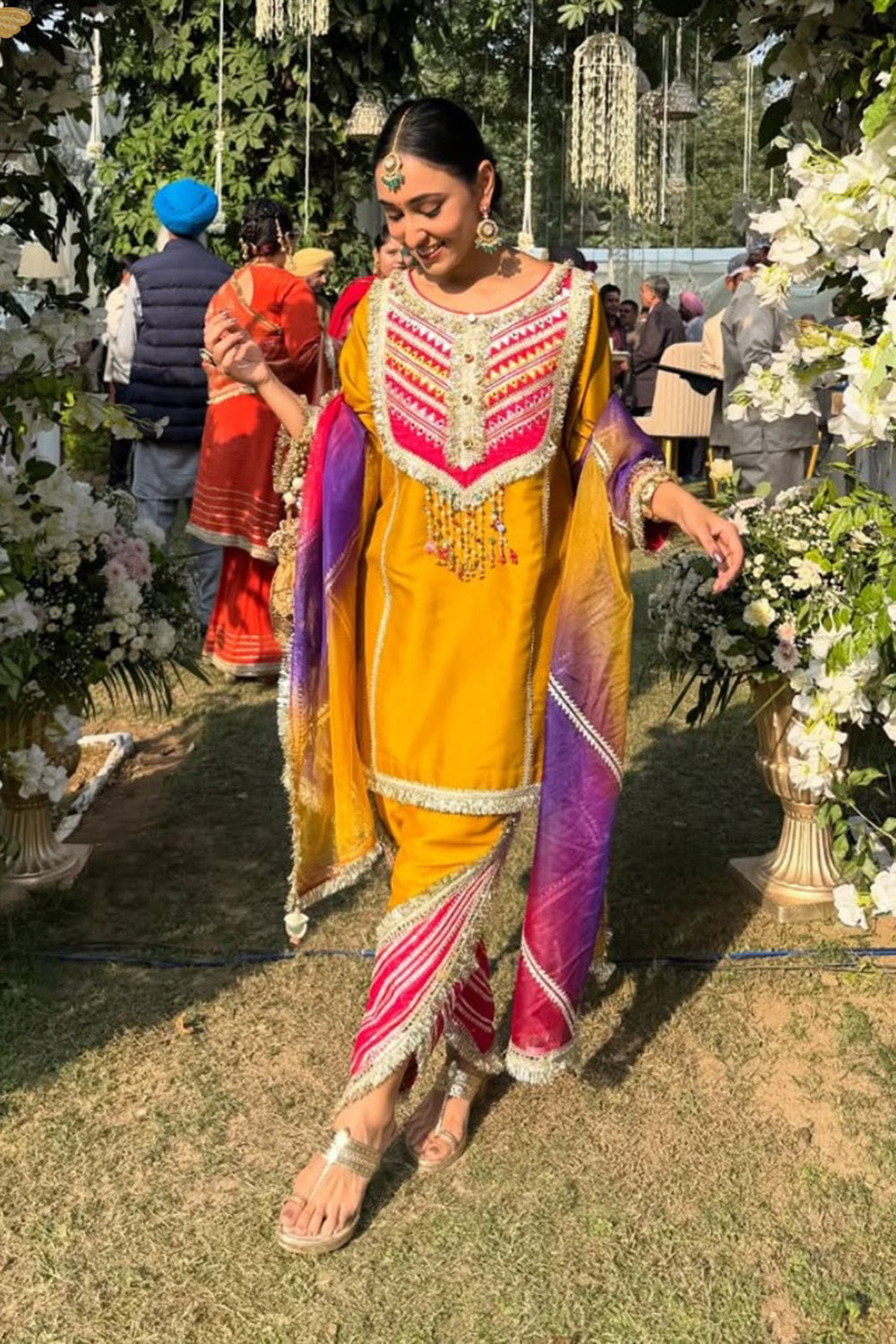 Hashmeen Kaur in Mustard Ruhira