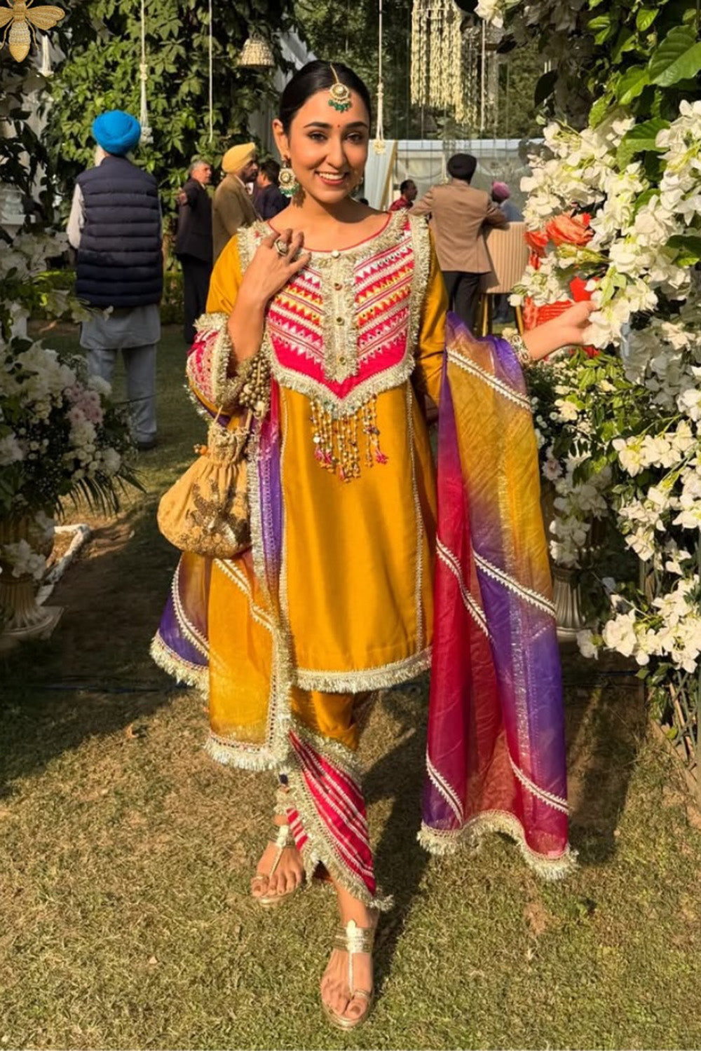 Hashmeen Kaur in Mustard Ruhira