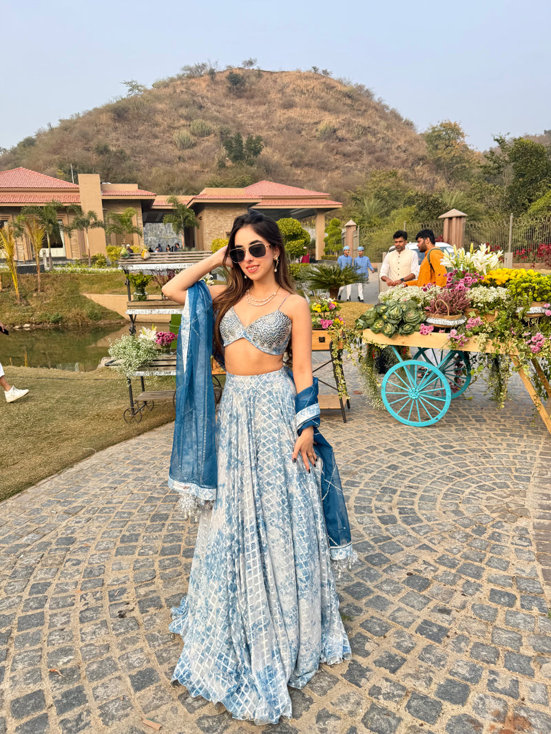 Saiesha Gogia in Ishani Lehenga Set