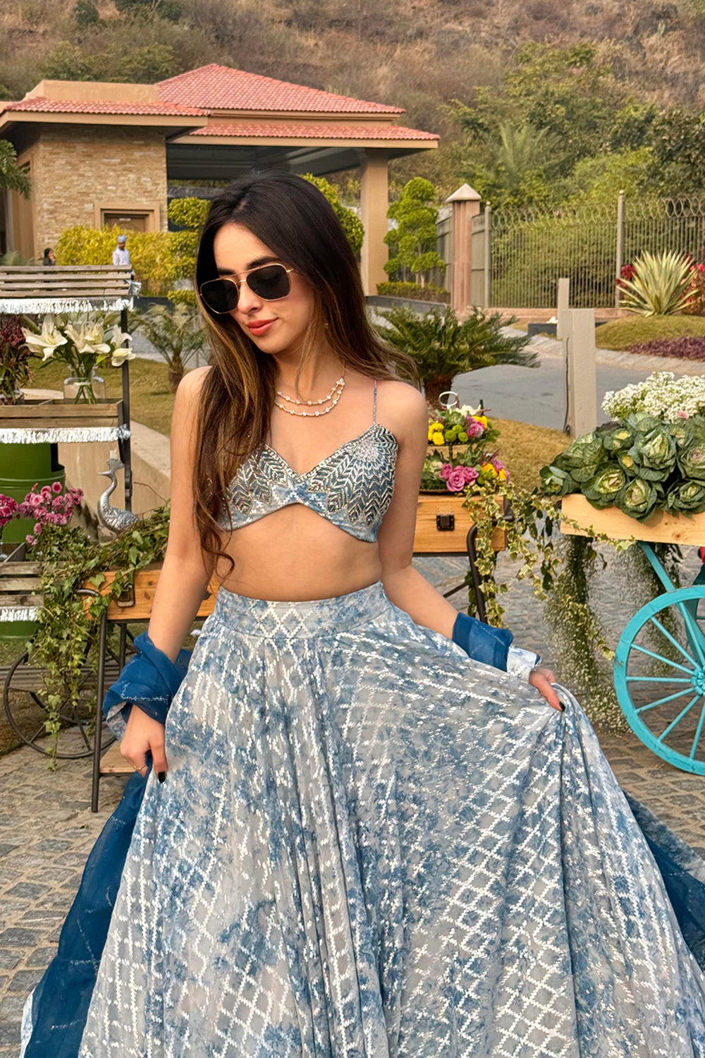 Saiesha Gogia in Ishani Lehenga Set