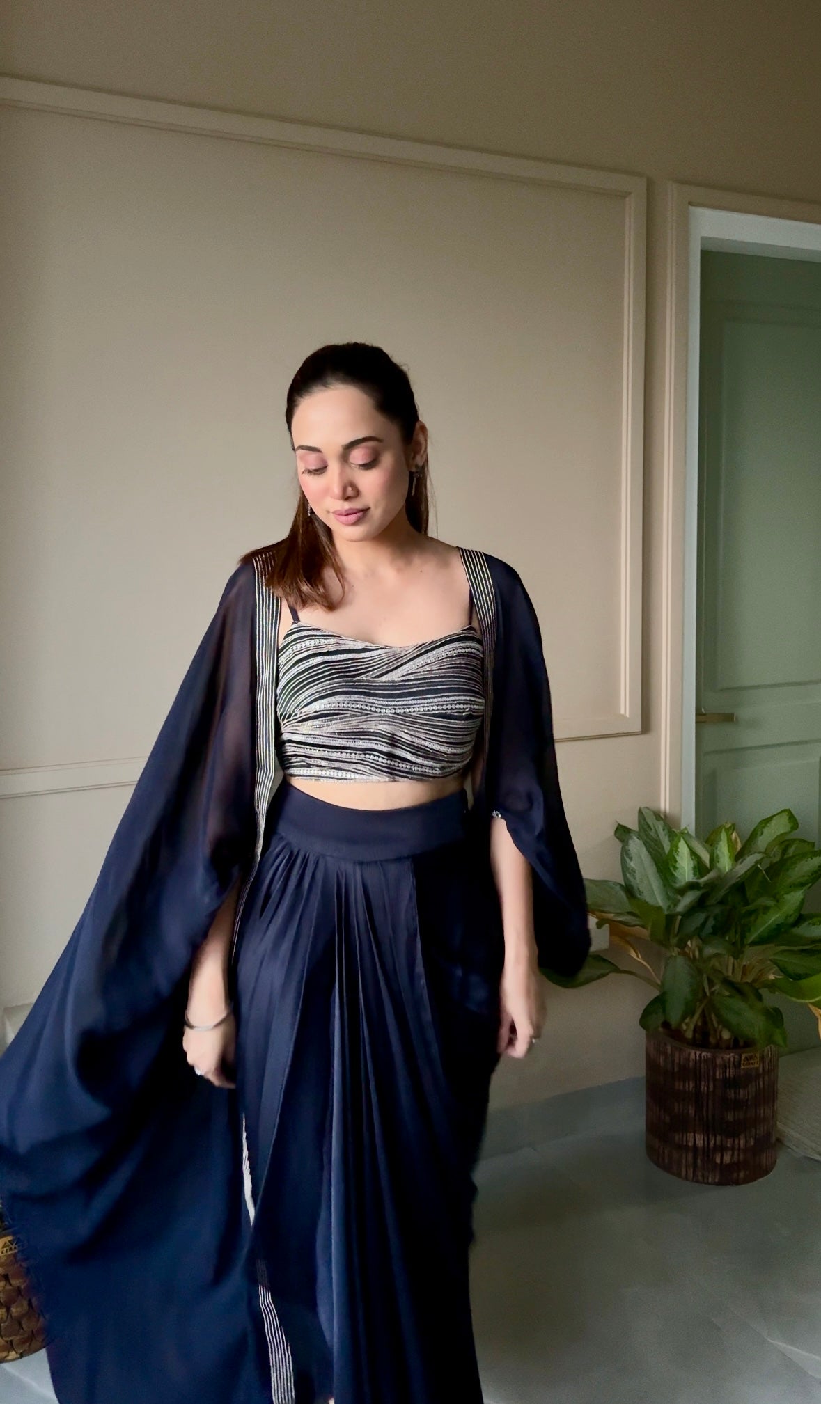 Ishita Sandhu in Kalki Cape Set