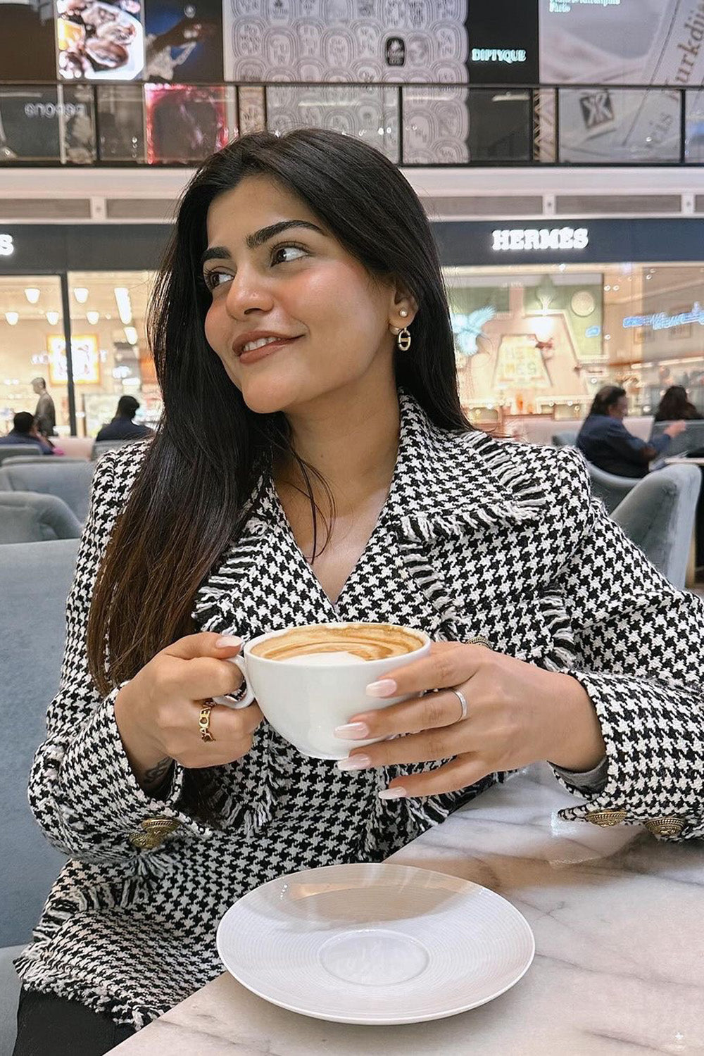 Kritika Khurana in Joanne Tweed Jacket