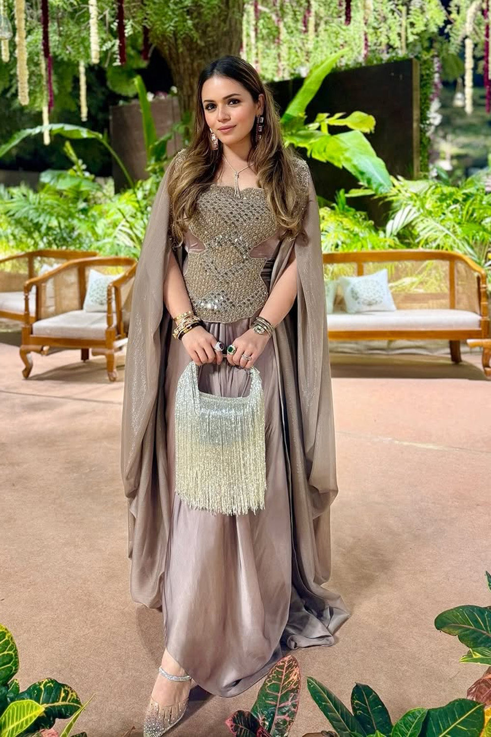 Heena Somani in Blossom Cape Set