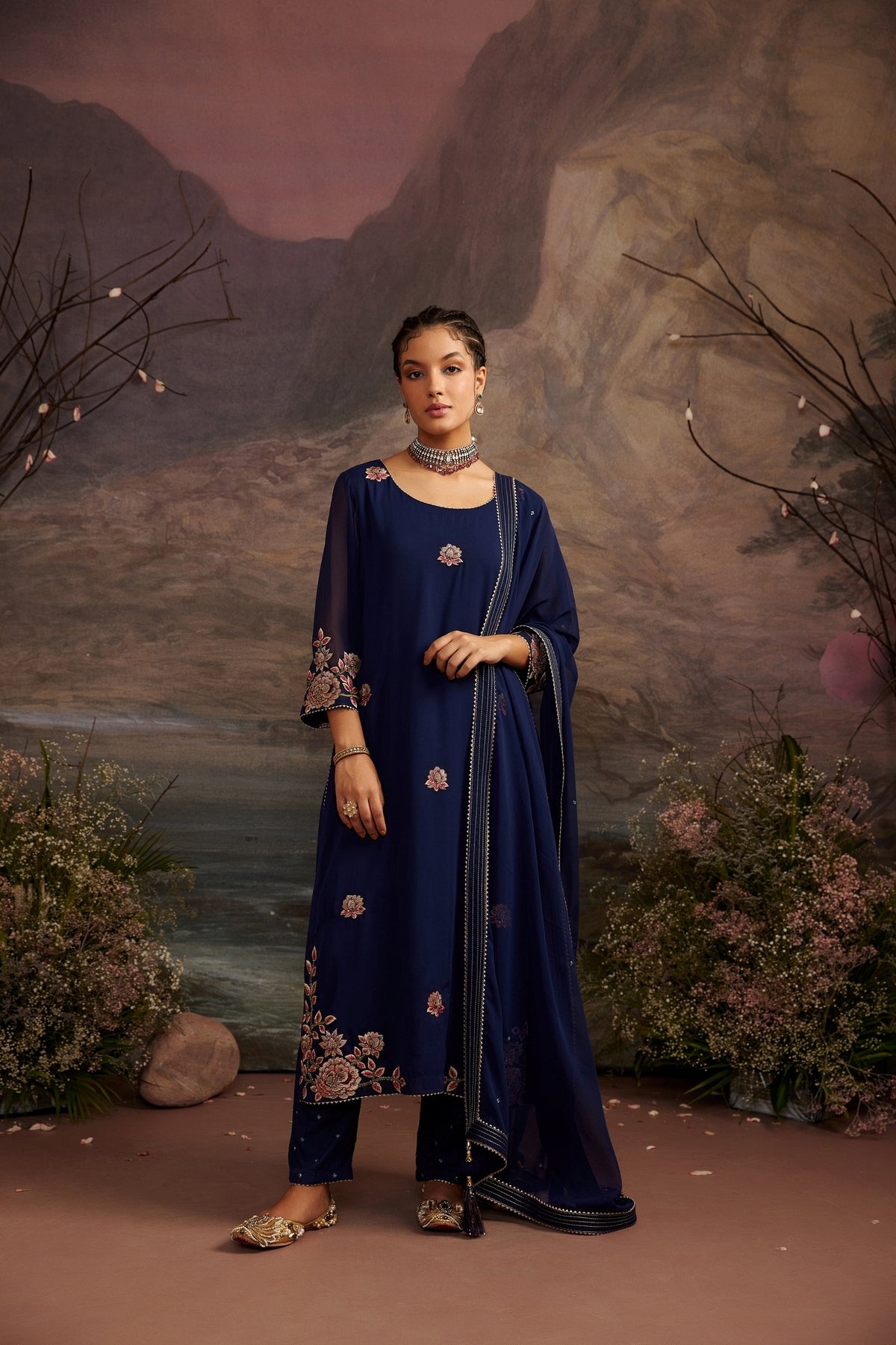 Charul - Navy Blue - RTS