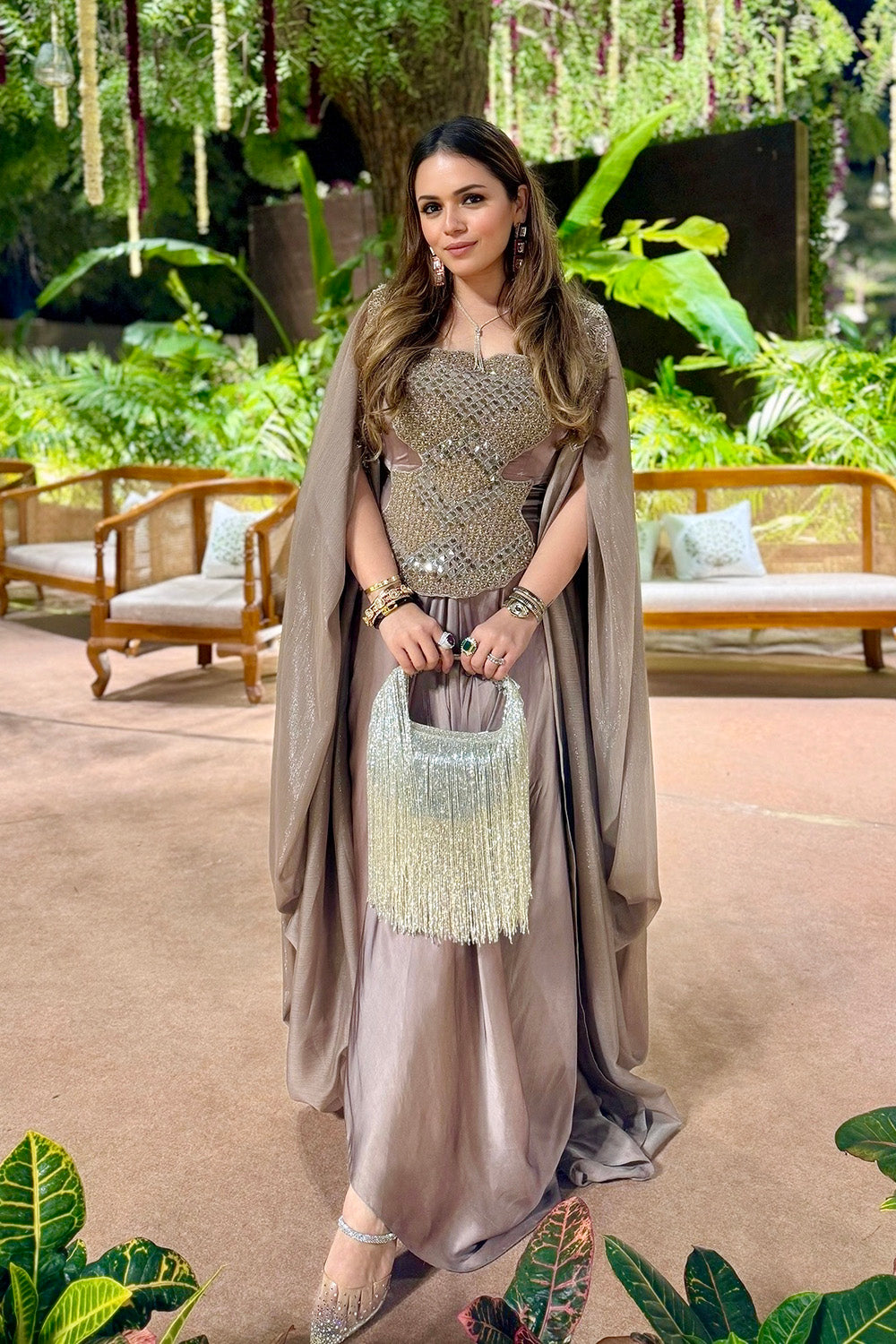 Heena Somani in Blossom Cape Set