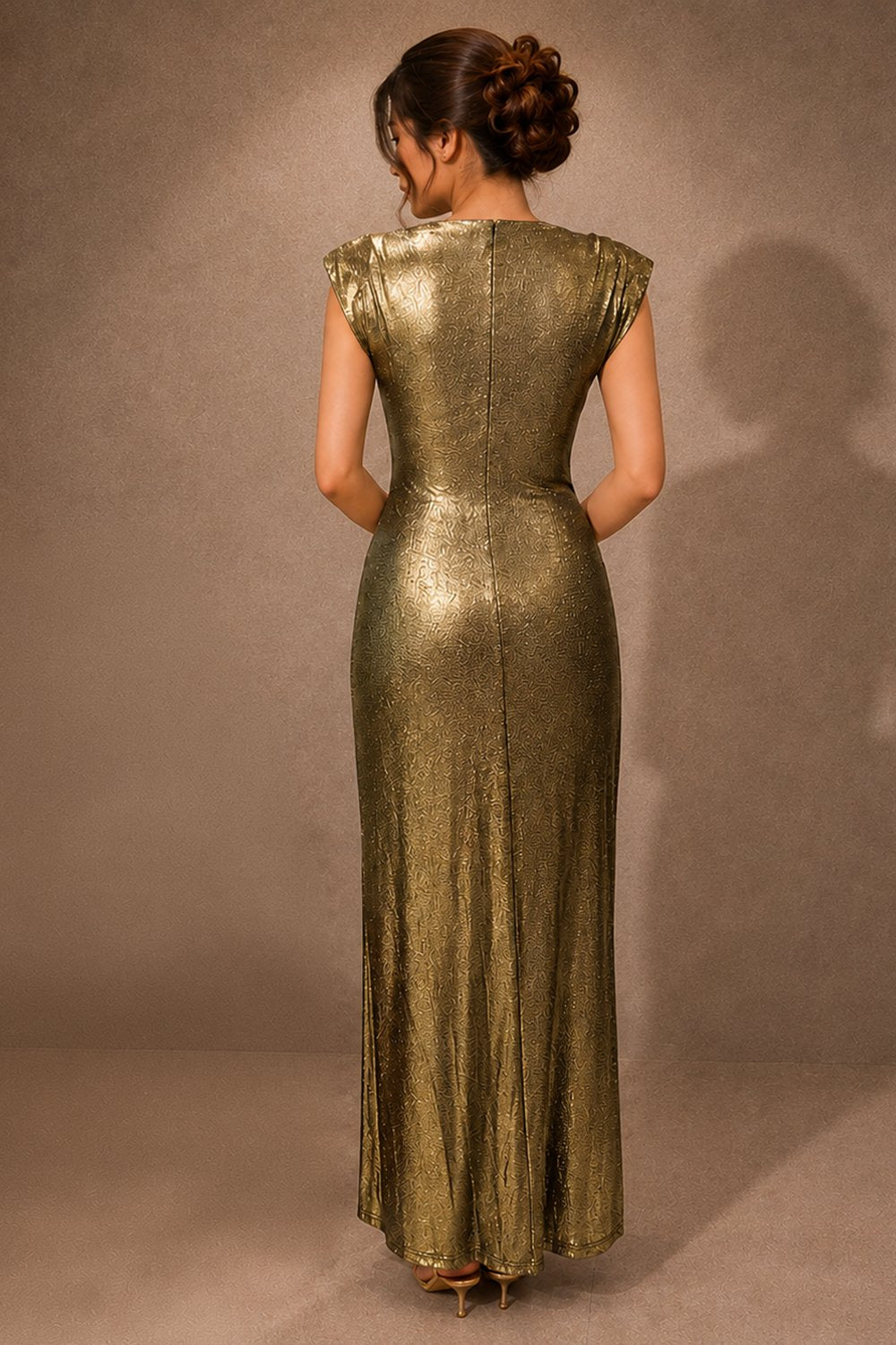 High Neckline Maxi Dress
