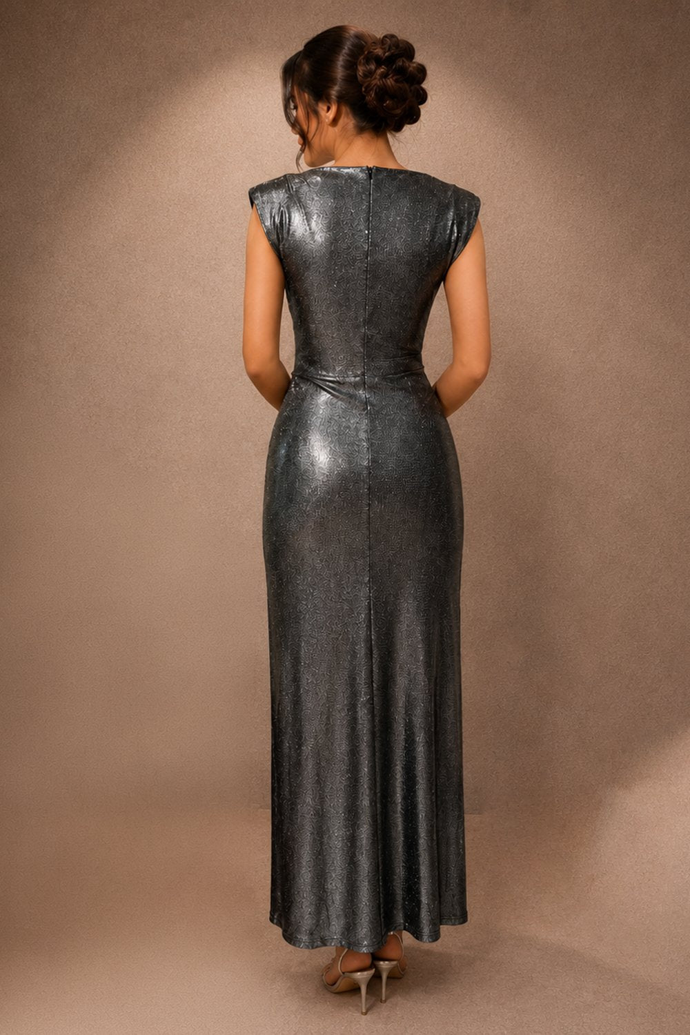 High Neckline Maxi Dress