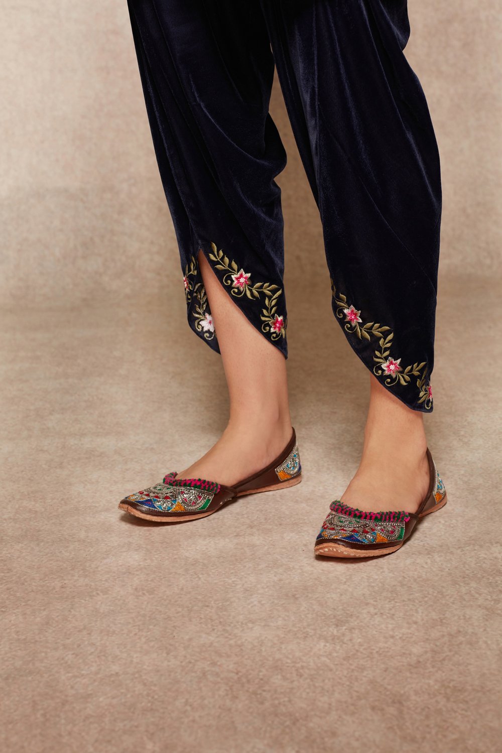 Navy Kurta And Dhoti Set - ajieshoberoi