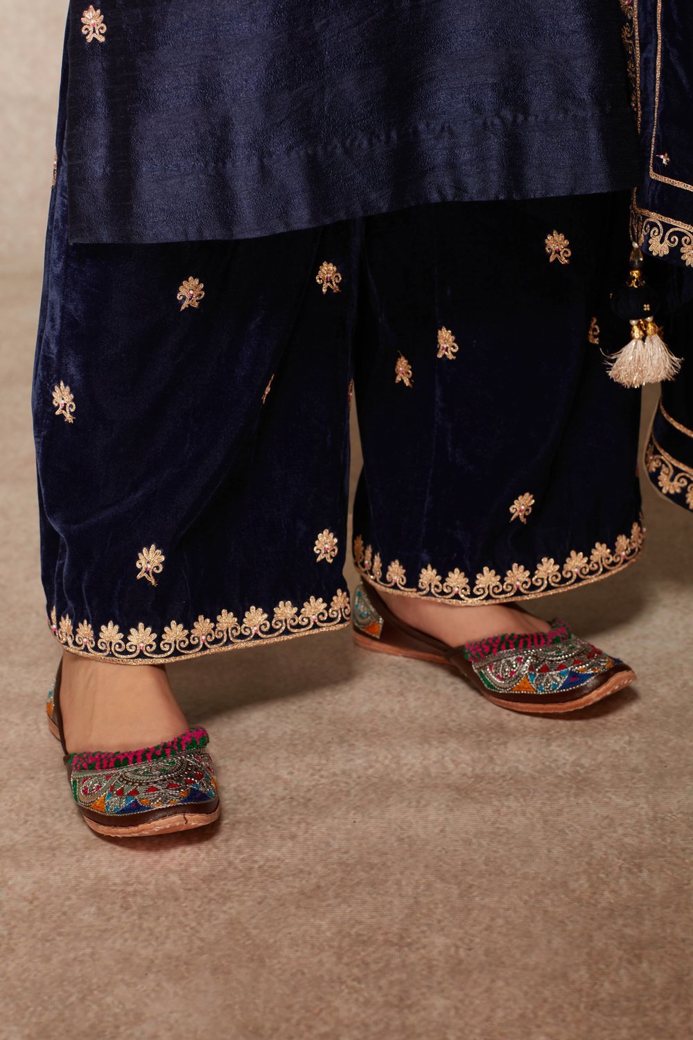 Navy Kurta Set - ajieshoberoi