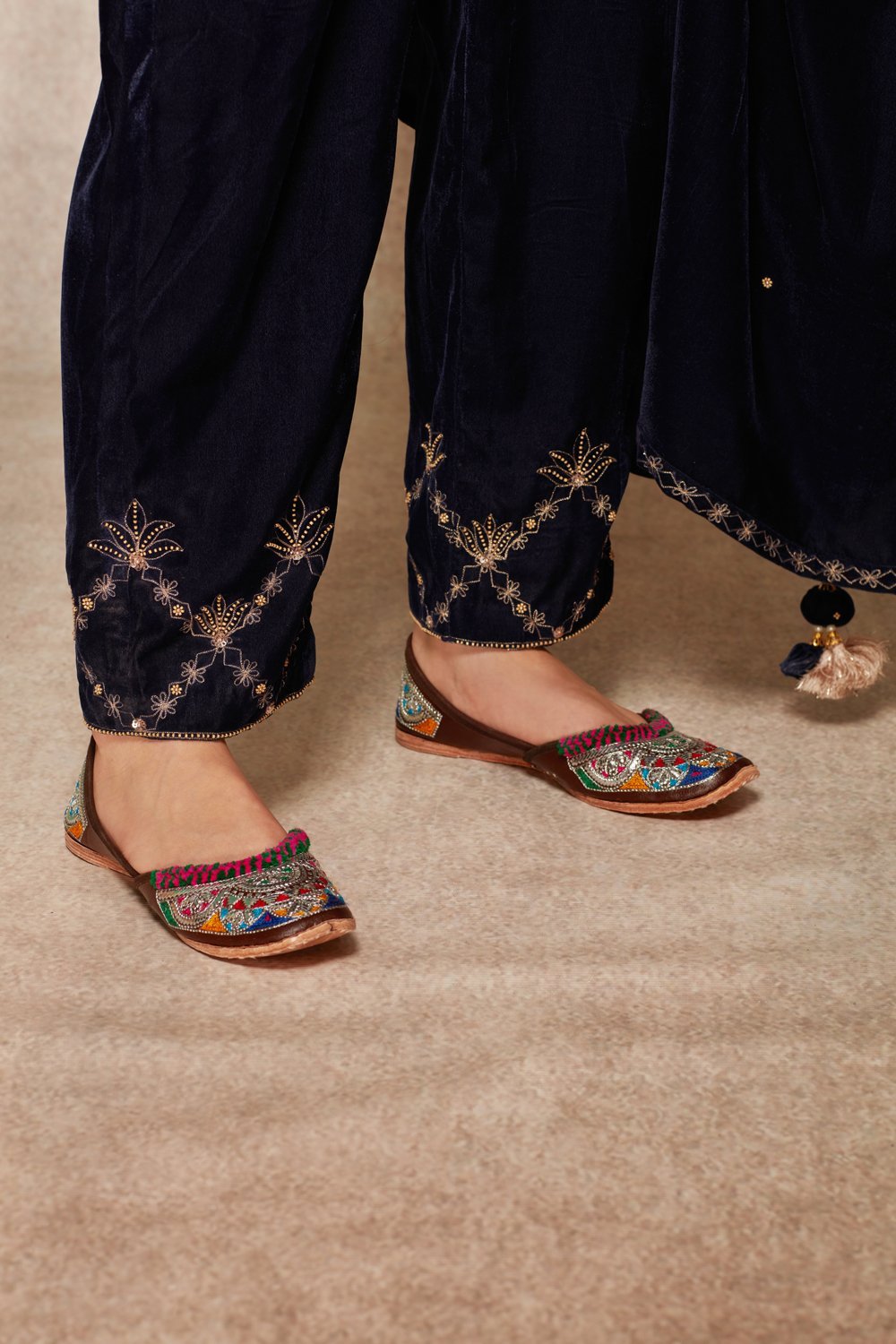 Navy Kurta Set - ajieshoberoi