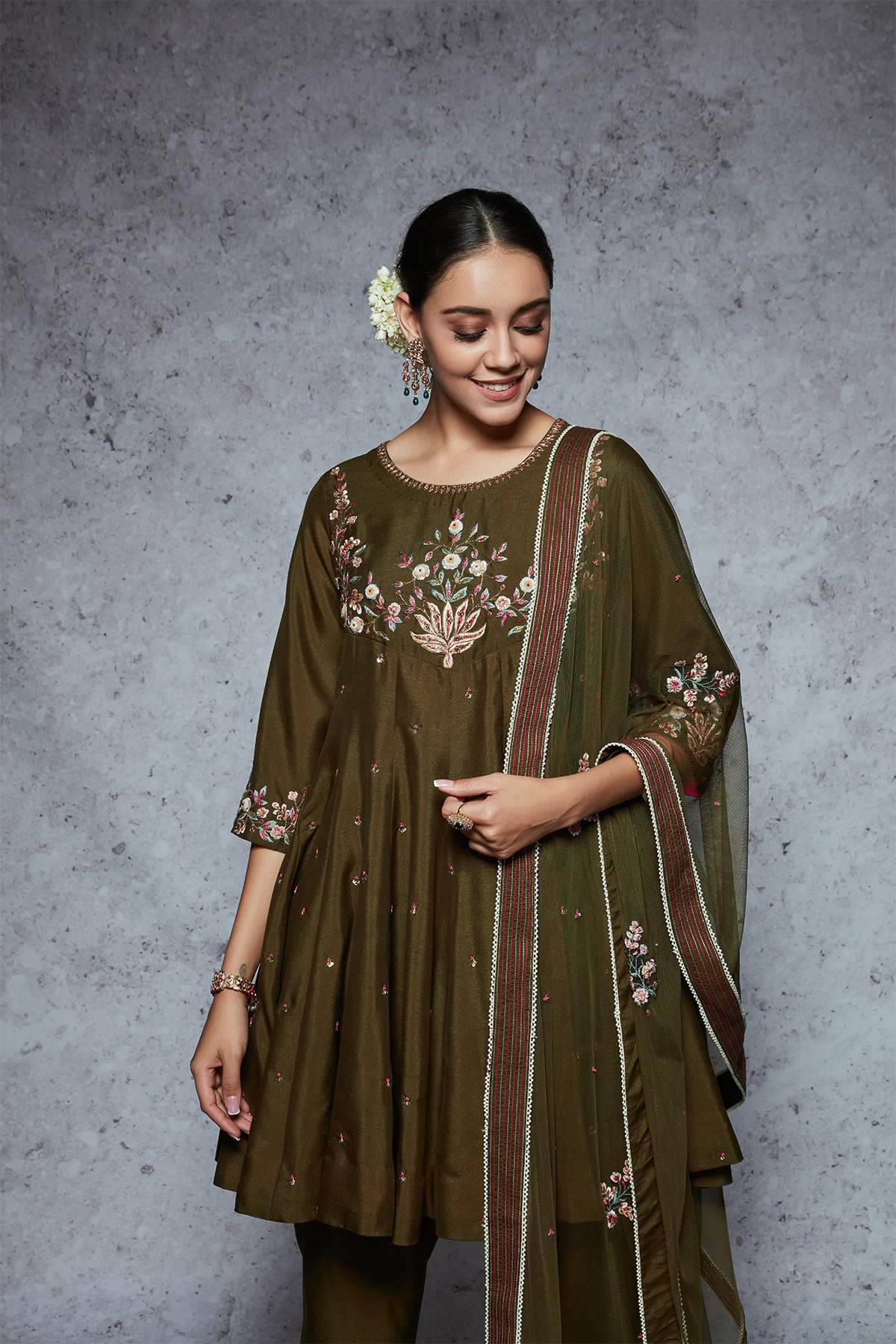 Nutan - Olive - ajieshoberoi