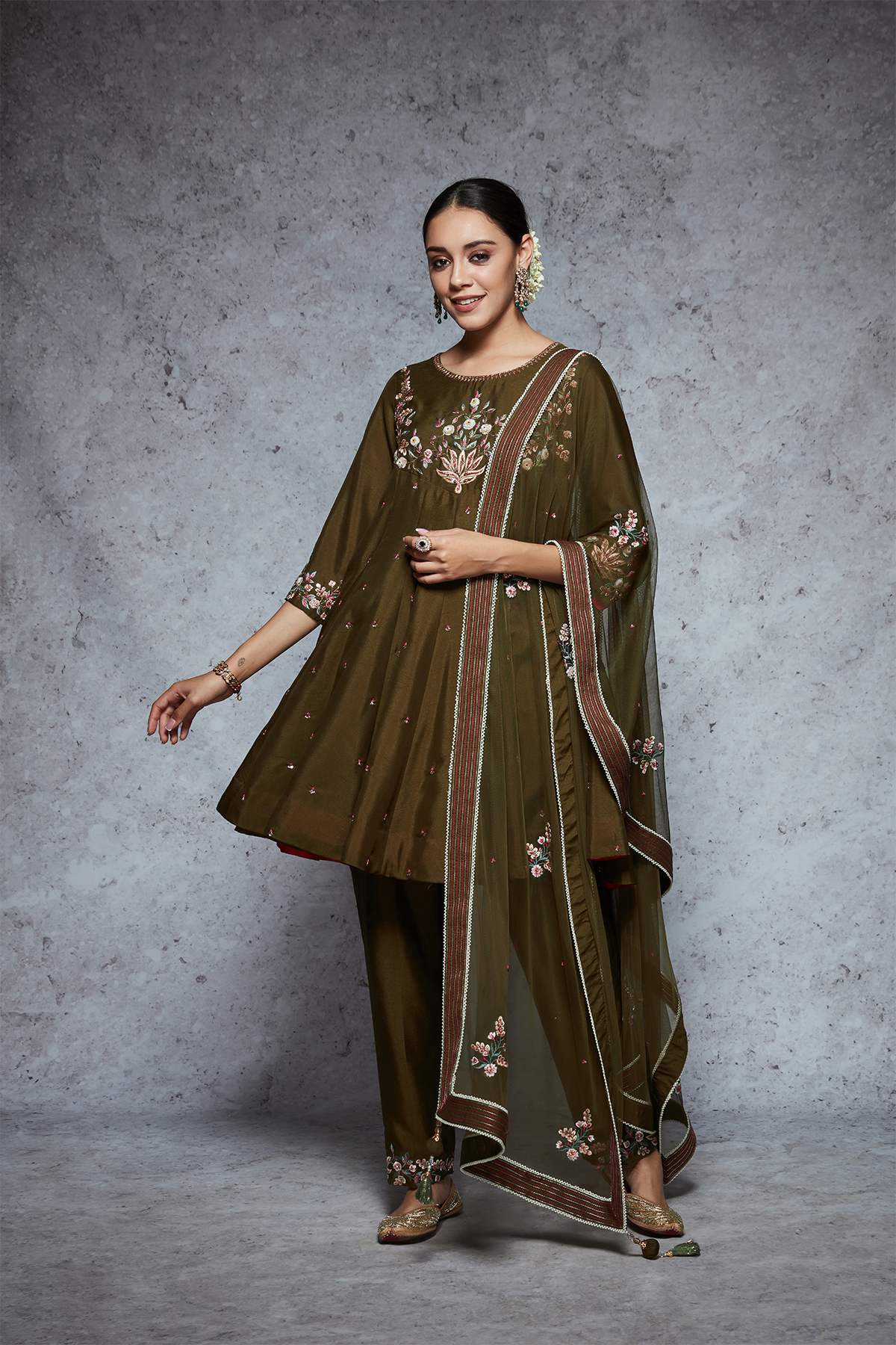 Nutan - Olive - ajieshoberoi
