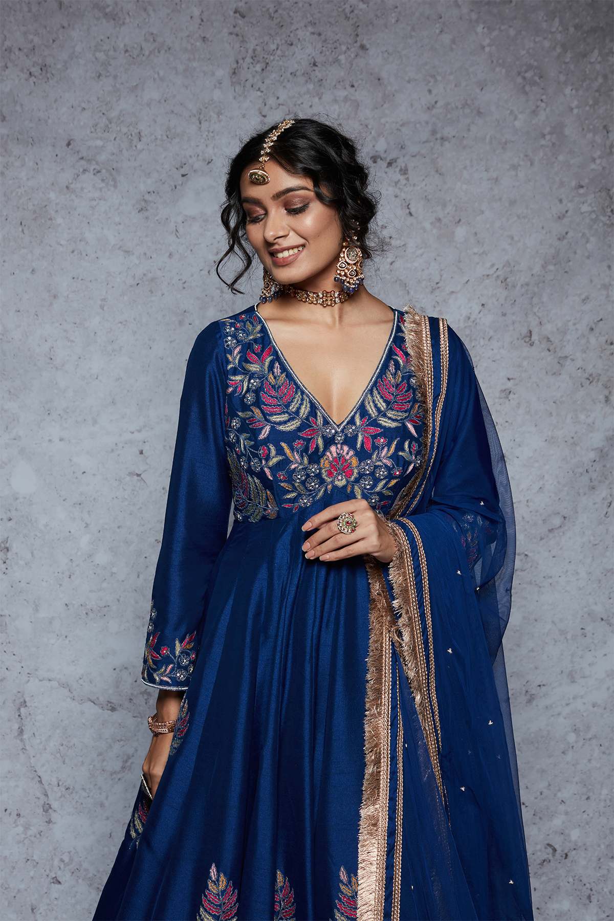 Saira - Royal Blue - ajieshoberoi