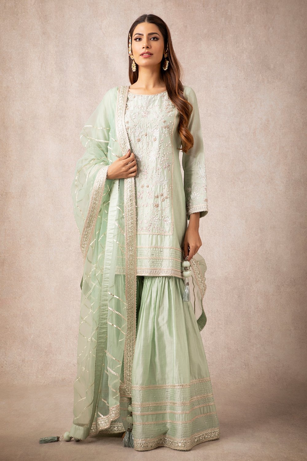 Sea Green Straight Kurta Set - ajieshoberoi