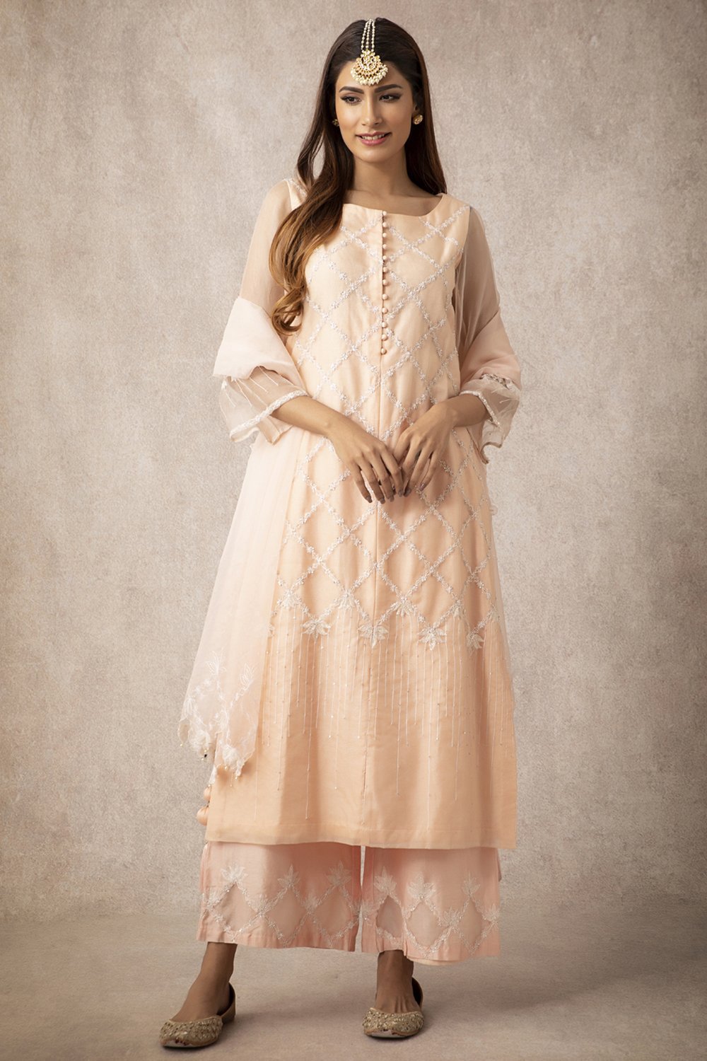 Sheer Kurta Set - ajieshoberoi