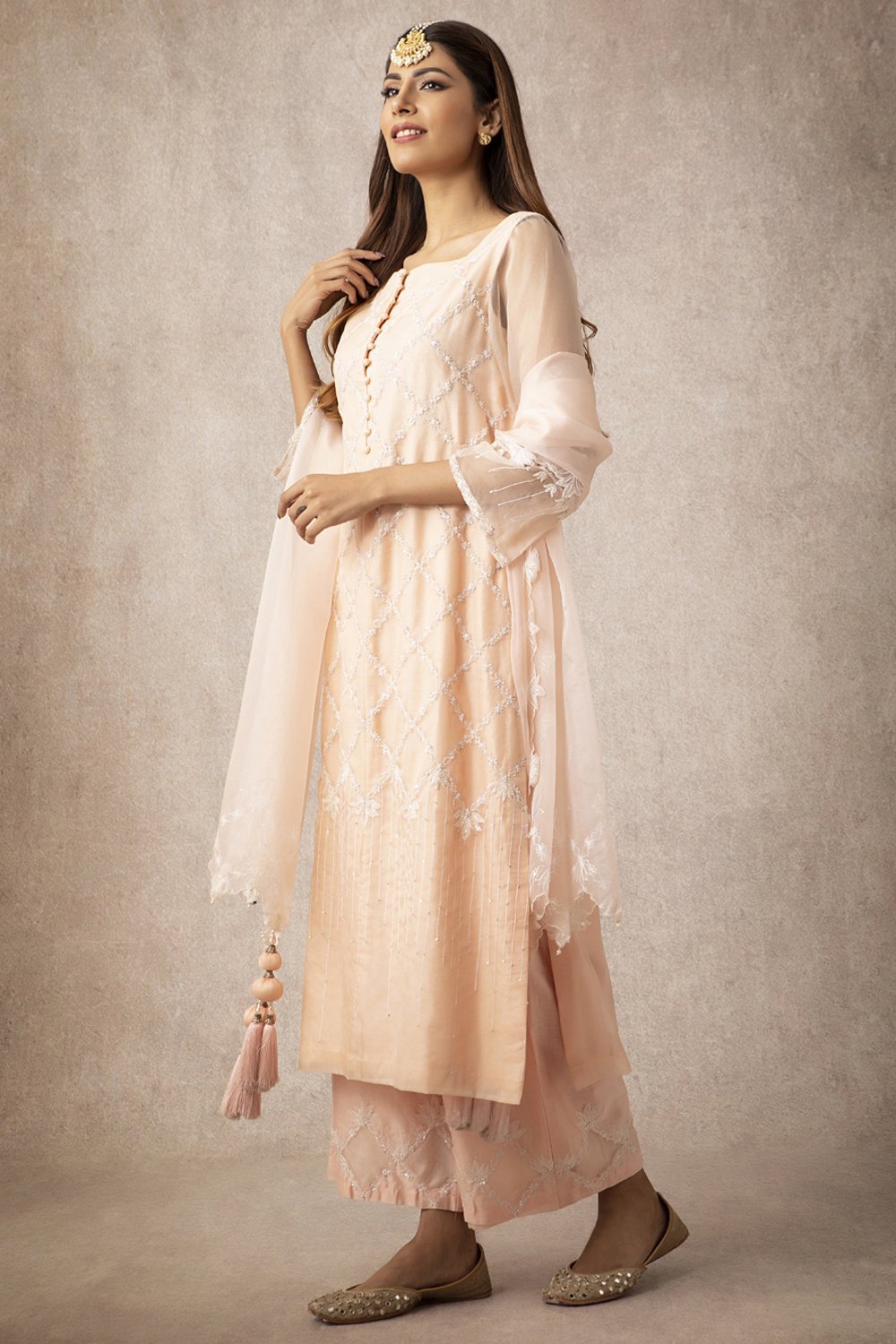 Sheer Kurta Set - ajieshoberoi