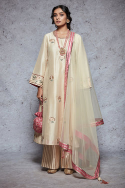 Tabassum - Beige - ajieshoberoi