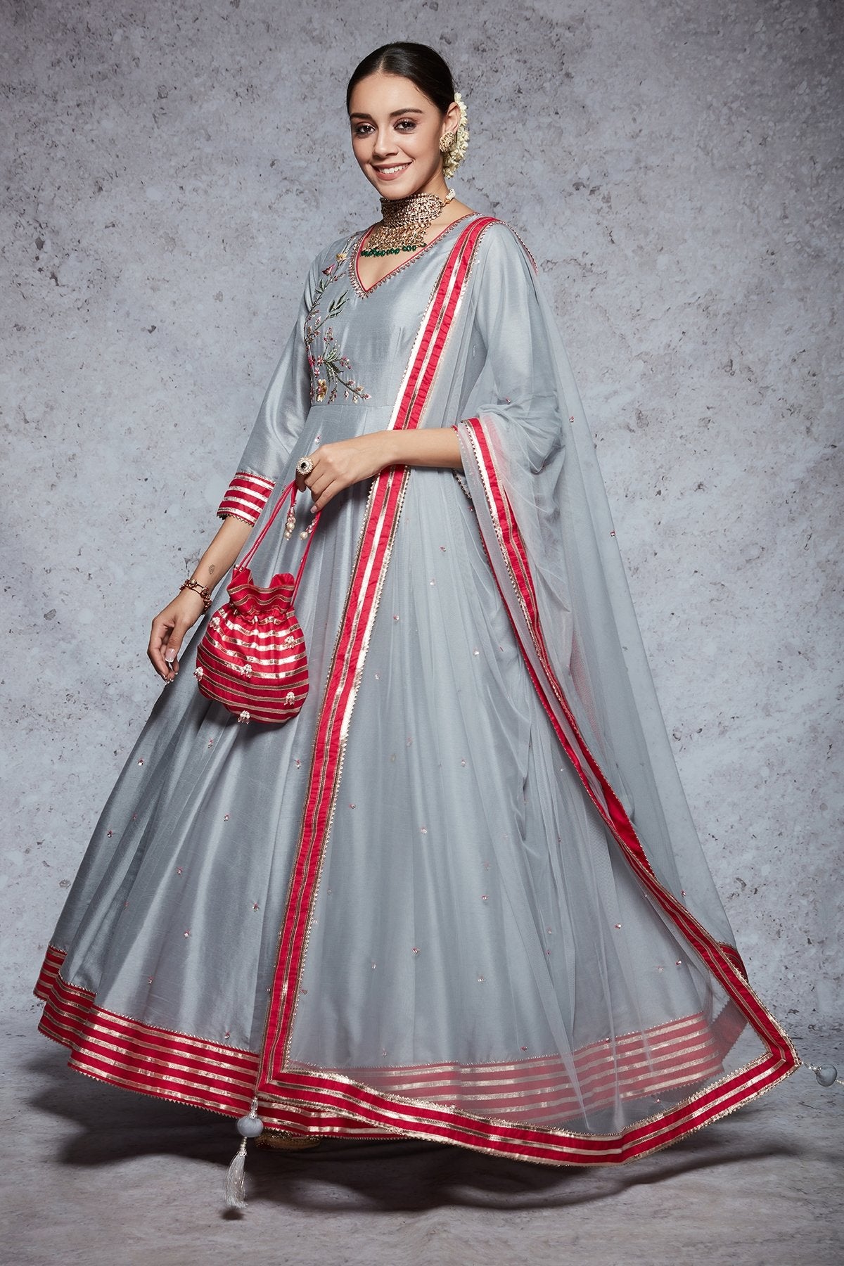 Tanuja - Grey - ajieshoberoi