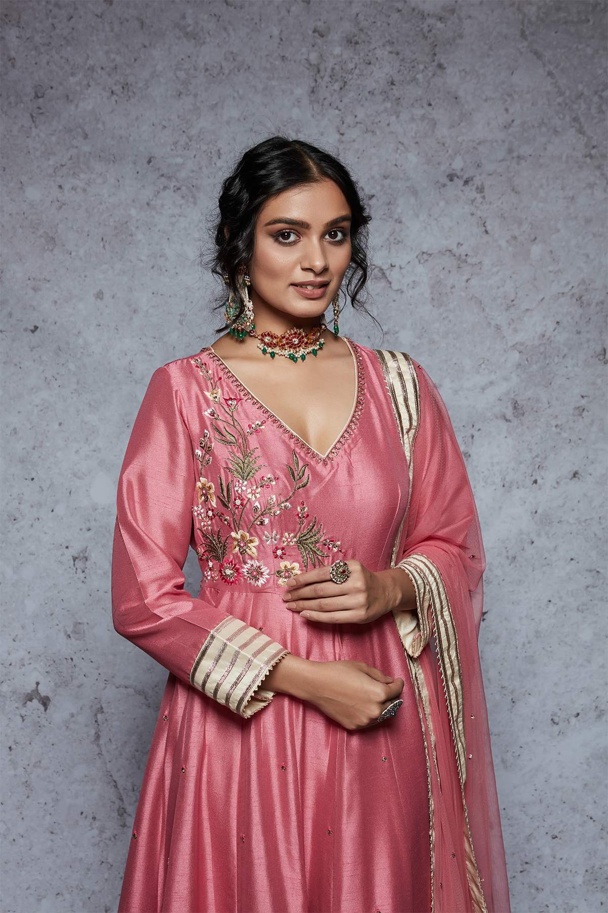 Tanuja - Rose Pink - ajieshoberoi