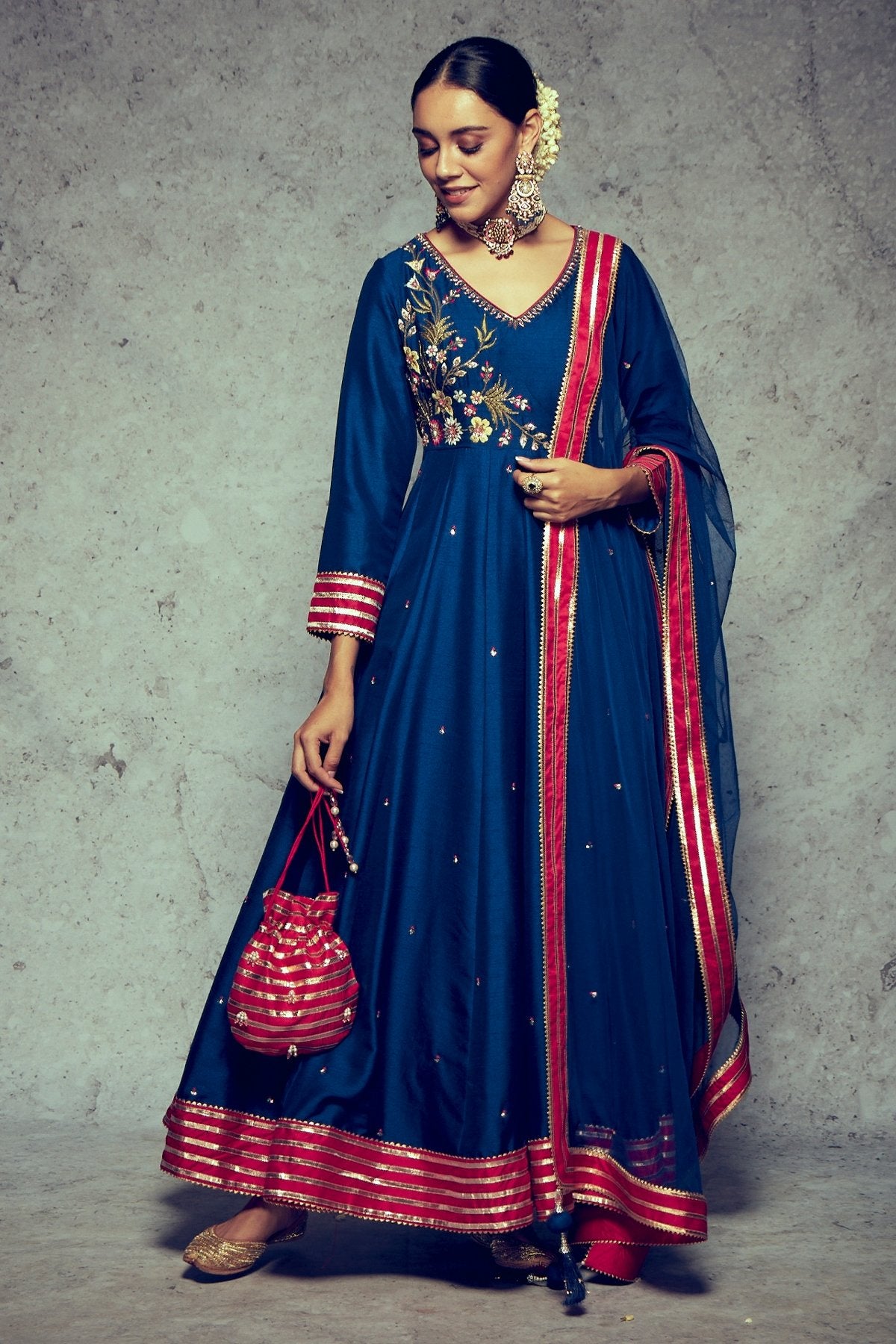 Tanuja - Royal Blue - ajieshoberoi