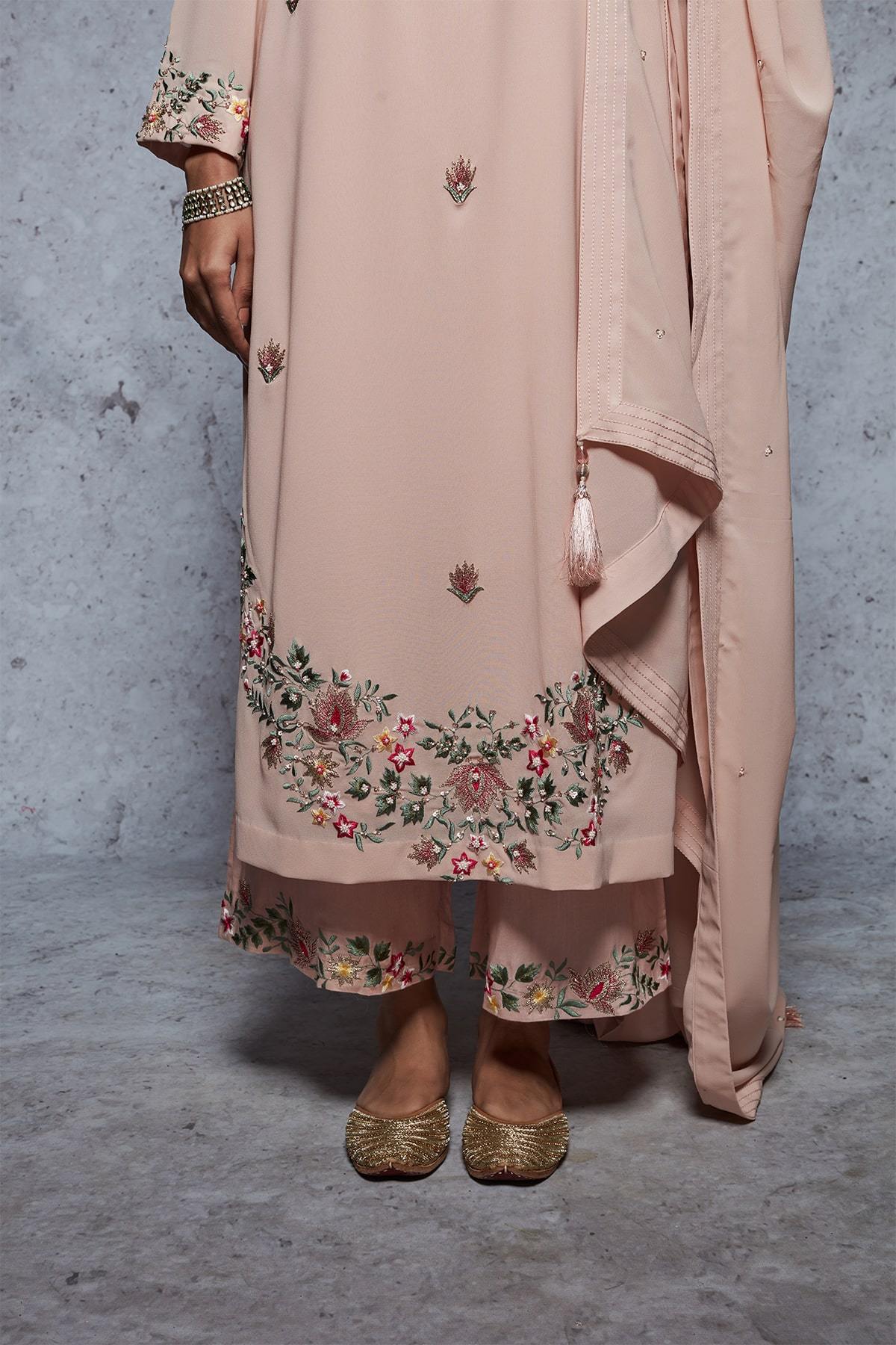 Waheeda - Peach - ajieshoberoi